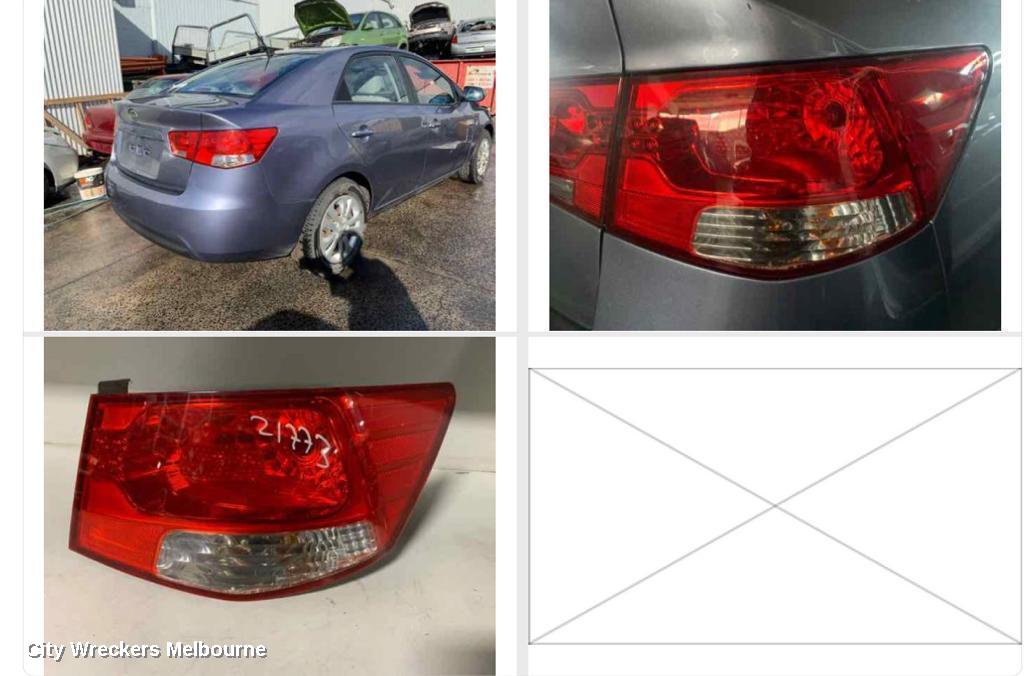 KIA CERATO RIGHT TAILLIGHT, TD, SEDAN, 10/2008 - 03/2013