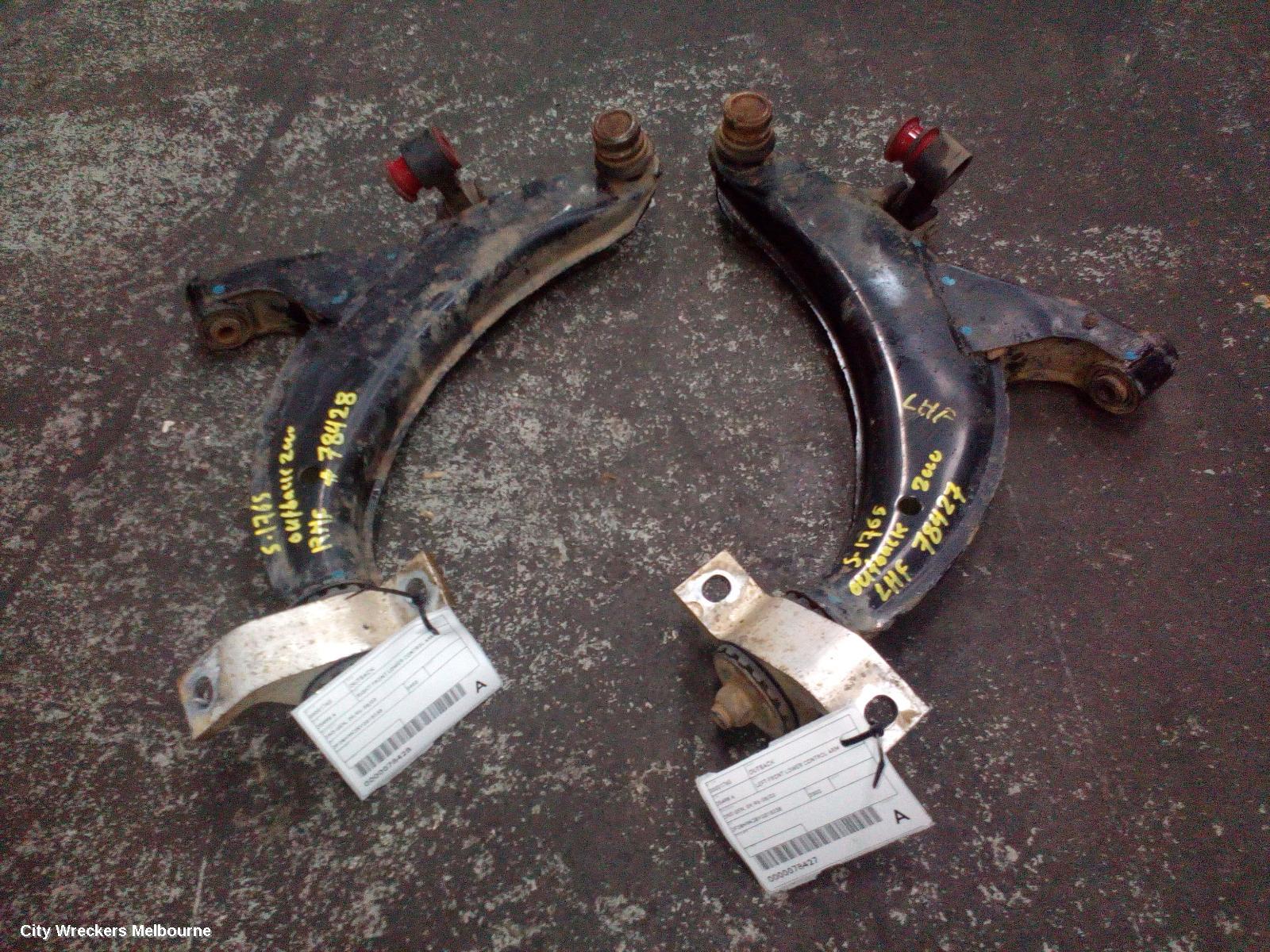 SUBARU OUTBACK LEFT FRONT LOWER CONTROL ARM, 2ND GEN, 09/1996 - 08/2003