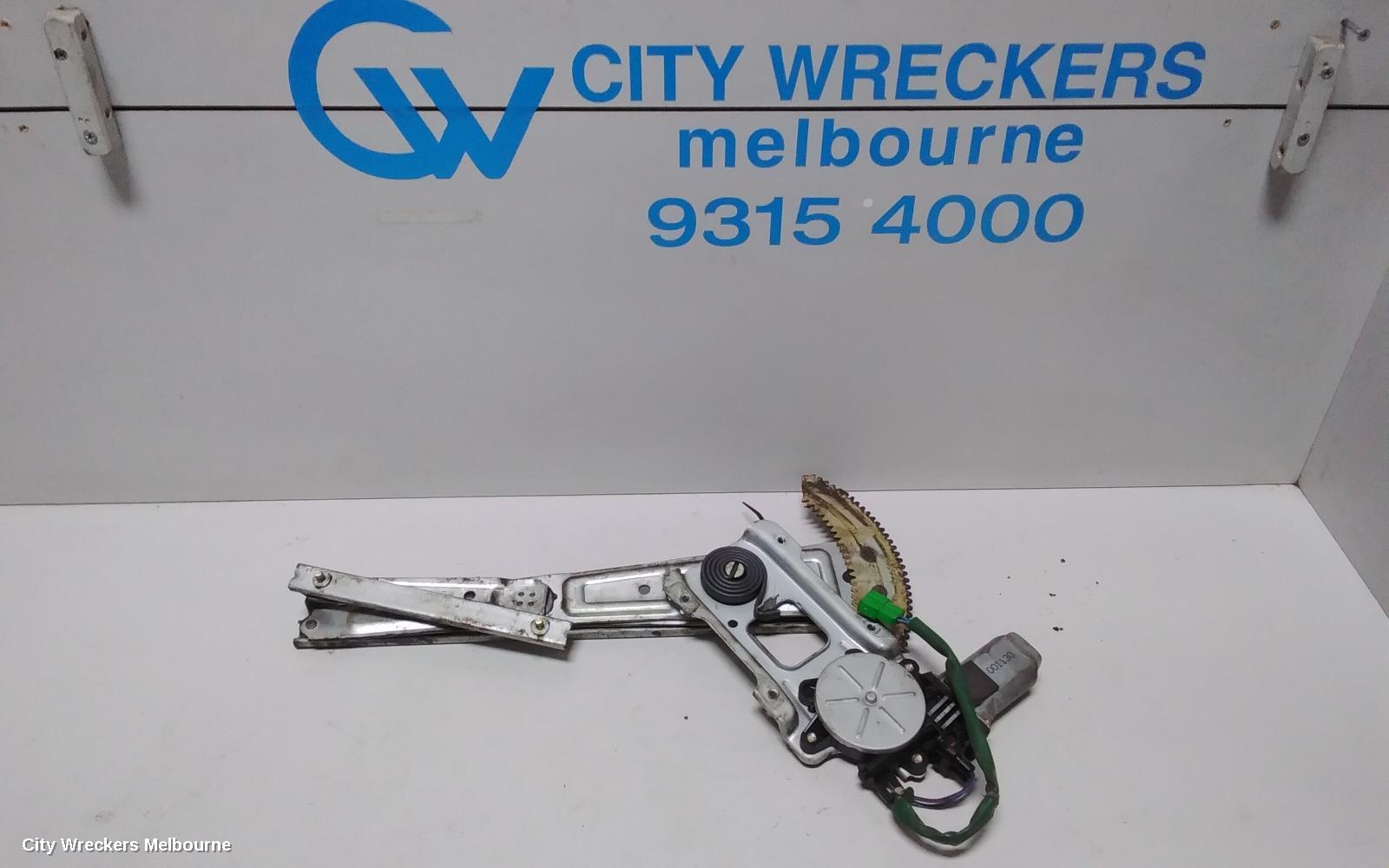 SUBARU OUTBACK LEFT FRONT WINDOW REG/MOTOR, 3RD GEN ,2 WIRE TYPE, 12/1998 - 08/2003