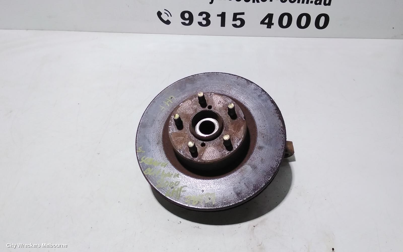 SUBARU OUTBACK LEFT FRONT HUB ASSEMBLY, 3RD GEN ABS (TONE RING ON CV) TYPE 12/1998 - 08/2003