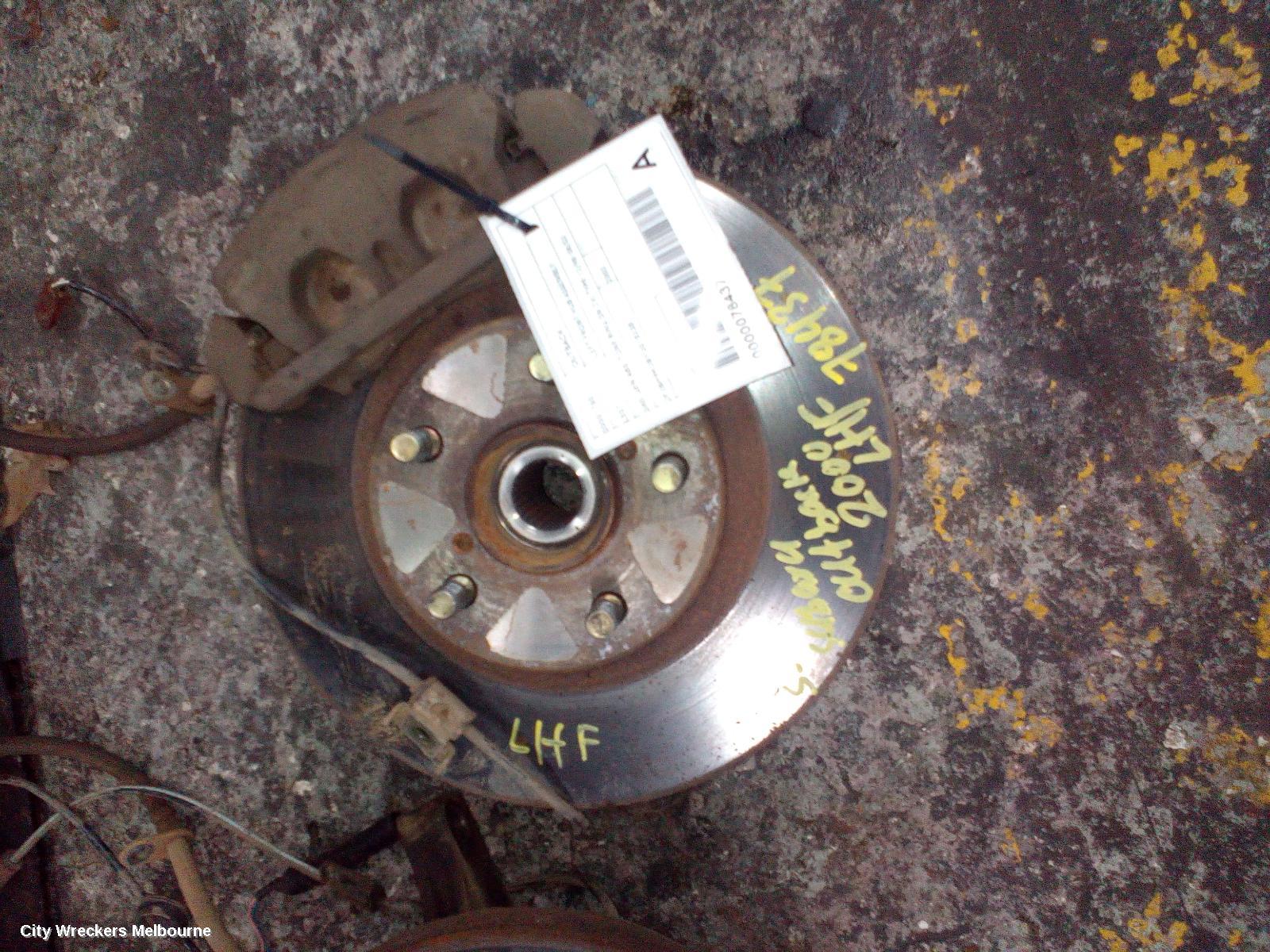 SUBARU OUTBACK LEFT FRONT HUB ASSEMBLY, 3RD GEN ABS (TONE RING ON CV) TYPE 12/1998 - 08/2003