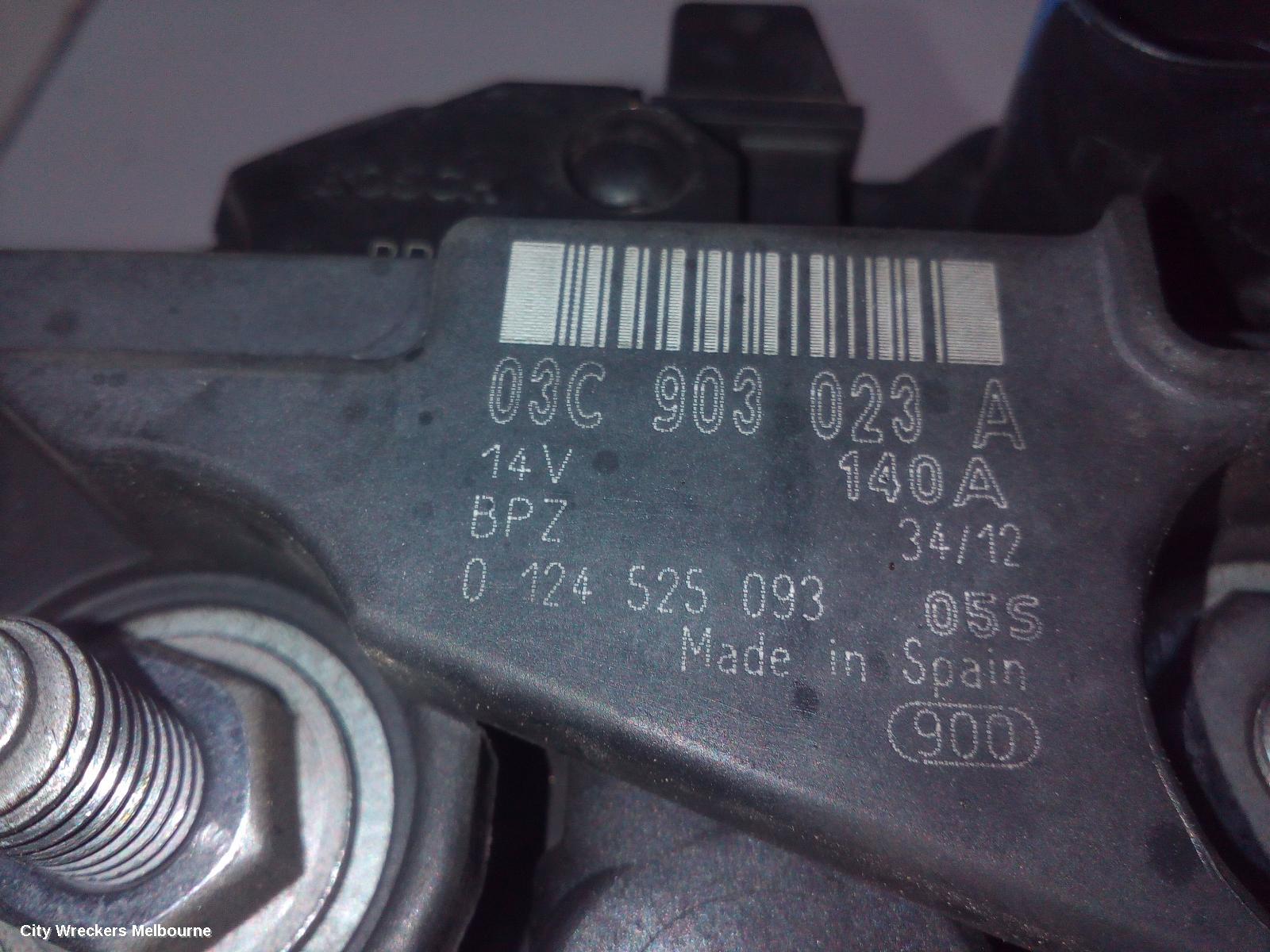 SKODA OCTAVIA ALTERNATOR, PETROL, 1.4, CAXA CODE, BOSCH, 1Z, 08/2010 - 10/2013