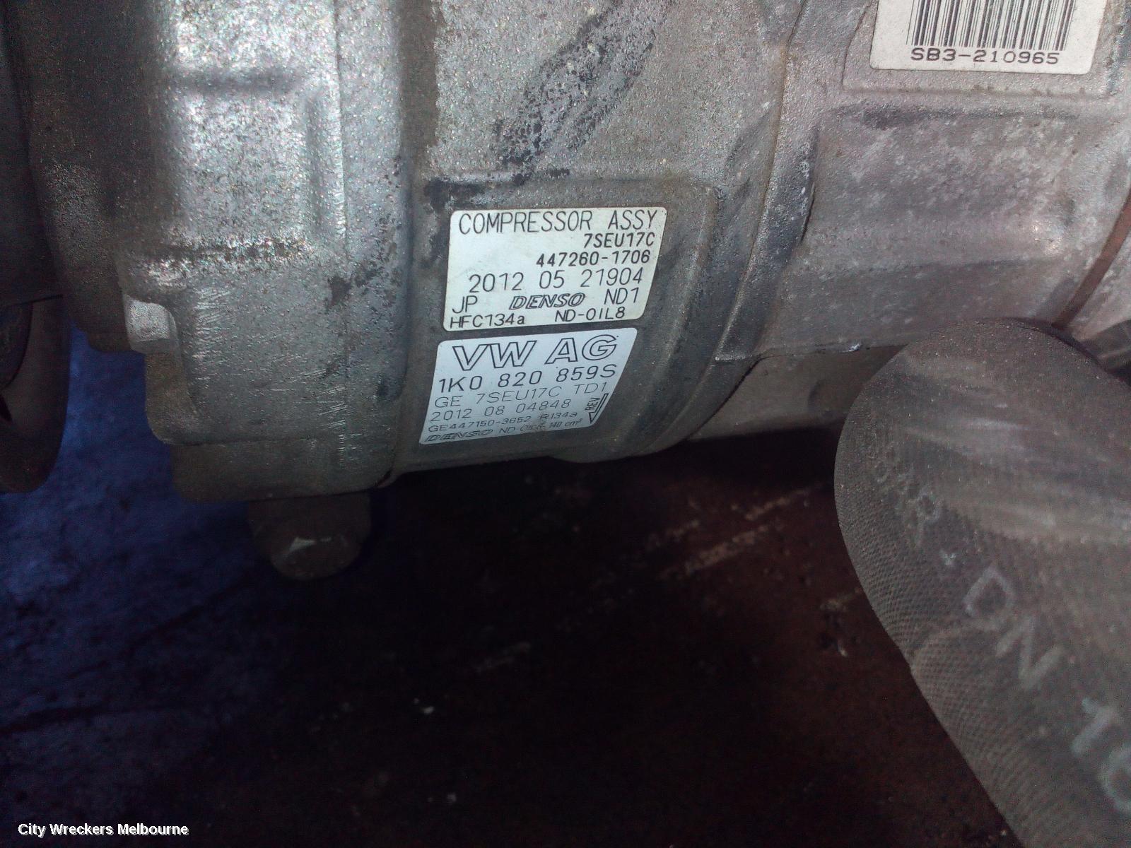 SKODA OCTAVIA A/C COMPRESSOR, 1Z, PETROL, DENSO BRAND (7SEU17C), 01/2004 - 10/2013