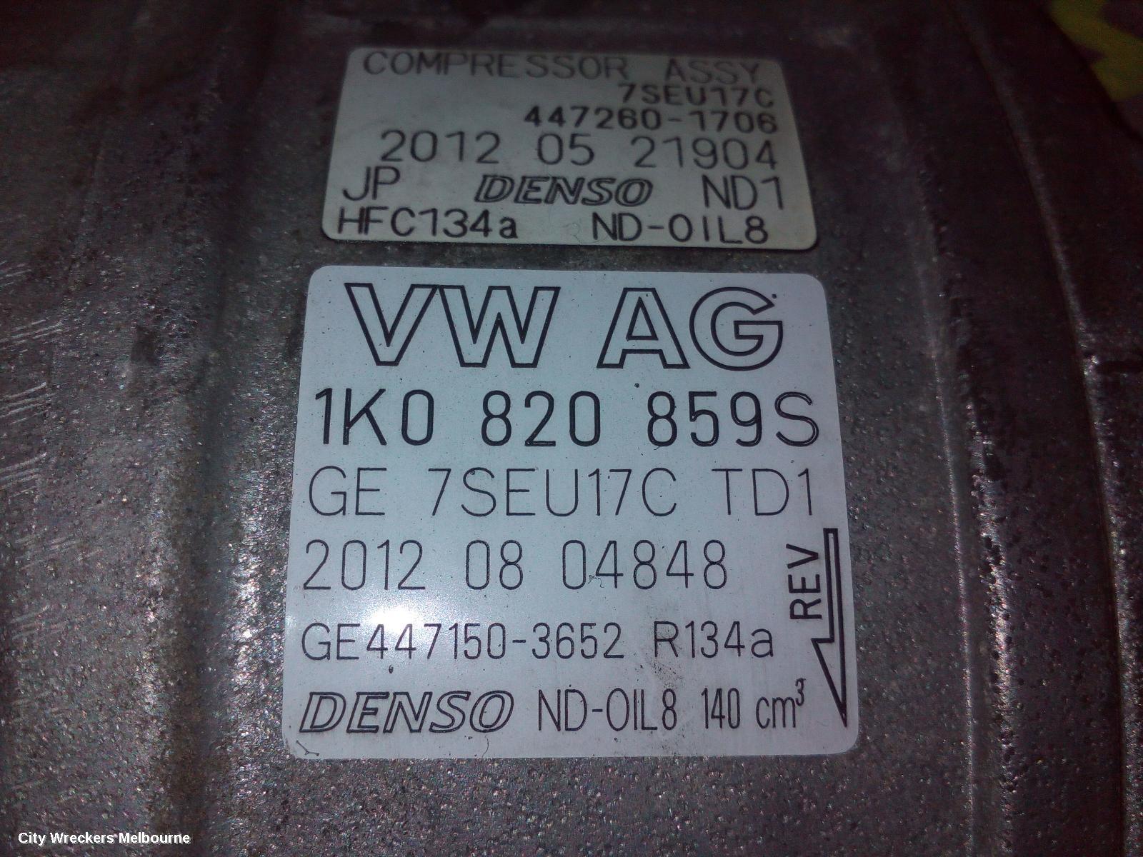 SKODA OCTAVIA A/C COMPRESSOR, 1Z, PETROL, DENSO BRAND (7SEU17C), 01/2004 - 10/2013