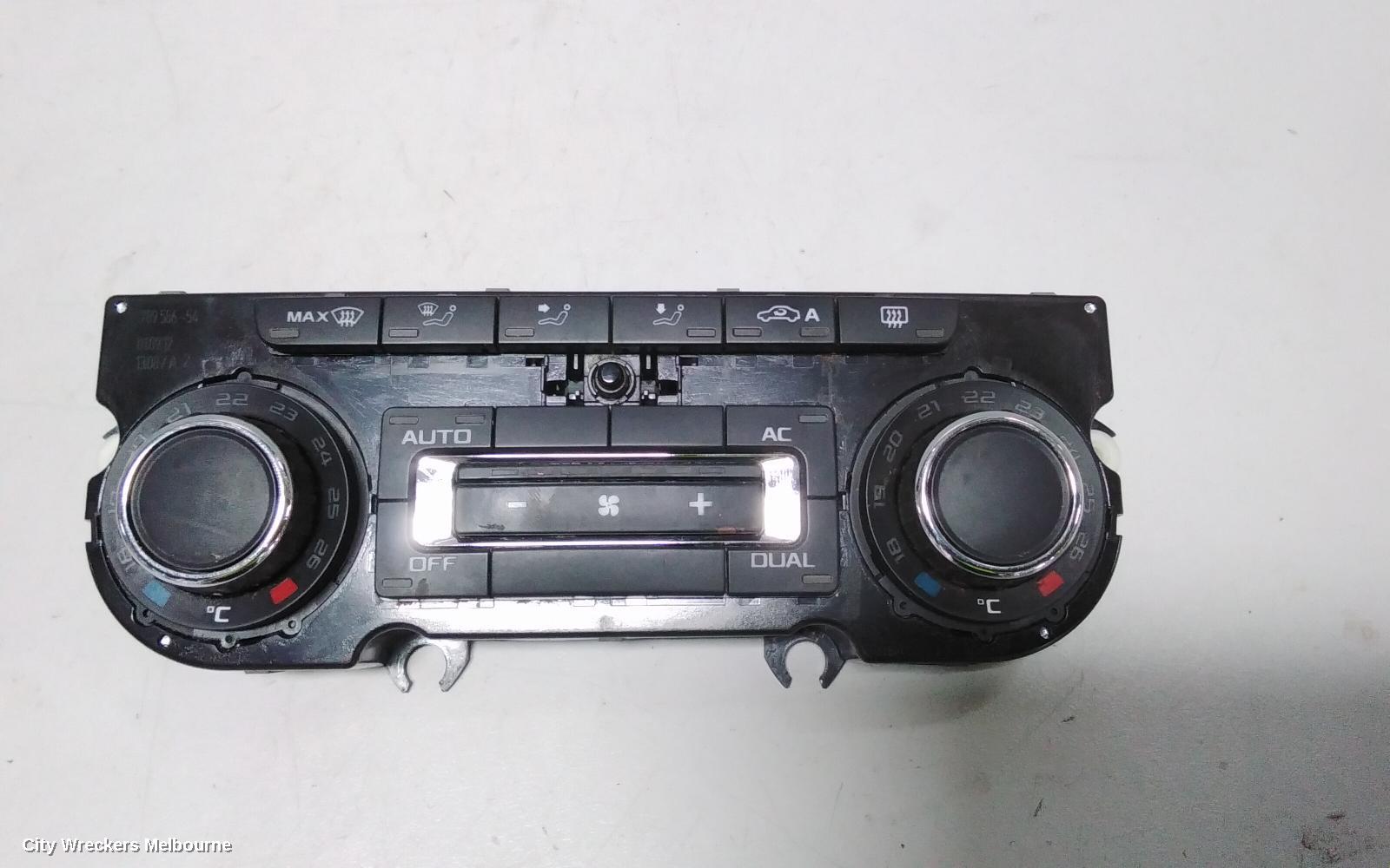 SKODA OCTAVIA HEATER/AC CONTROLS, DUAL ZONE CLIMATE CONTROL, 1Z, NON HEATED SEAT TYPE, 03/2009 - 10/2013