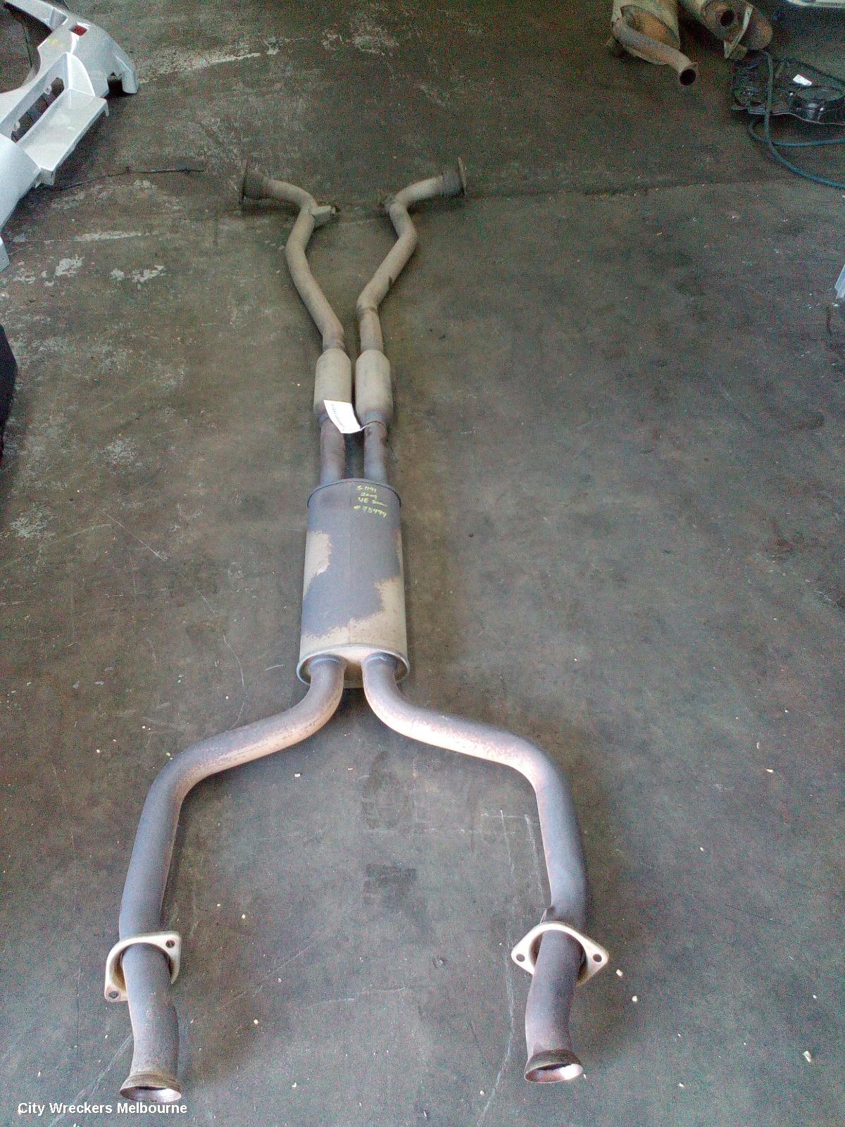 HOLDEN COMMODORE EXHAUST SYSTEM, VE, SEDAN, V6, DUAL MUFFLERS, 08/2006 - 05/2013