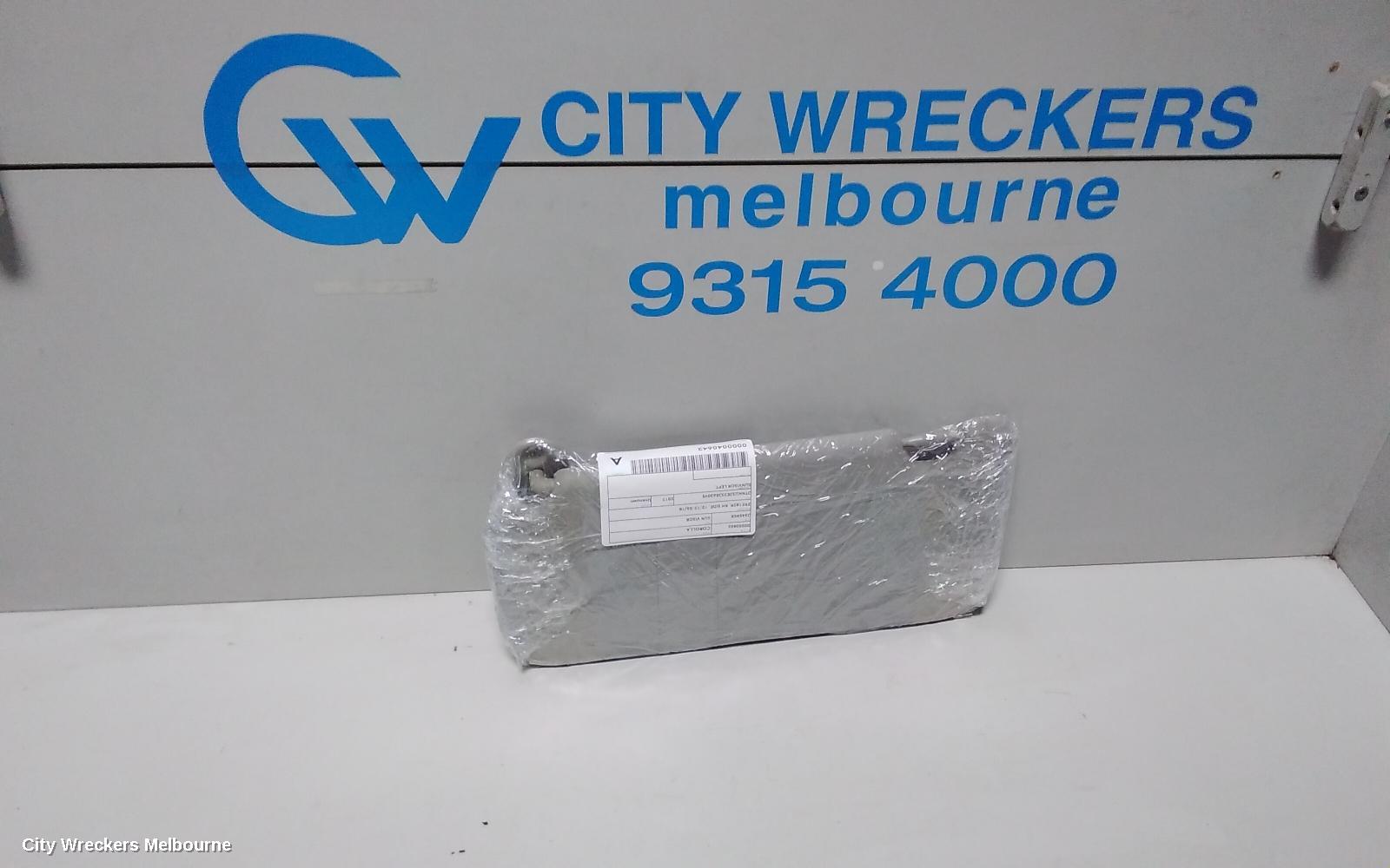 TOYOTA COROLLA SUNVISOR, ZRE182R, RH SIDE, 10/2012 - 06/2018