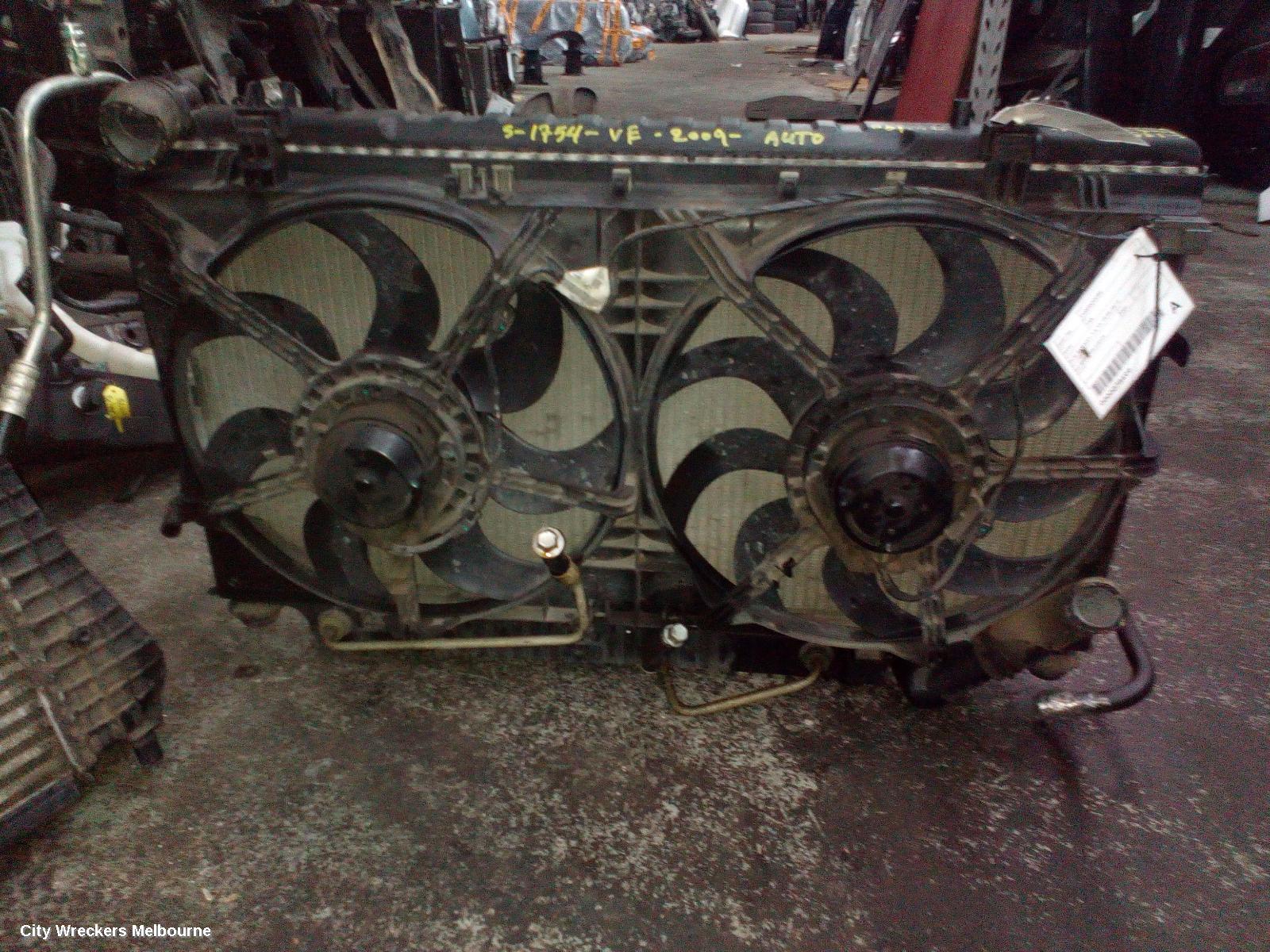 HOLDEN COMMODORE FAN, DUAL FAN ASSY, 3.6, VE, 09/2006 - 08/2010