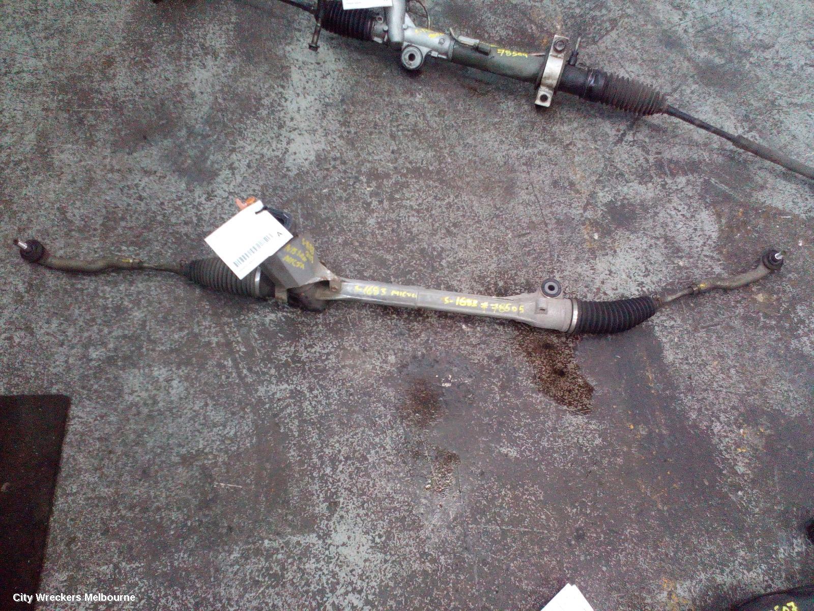 NISSAN MICRA STEERING BOX/RACK, K13, 11/2010 - 12/2016