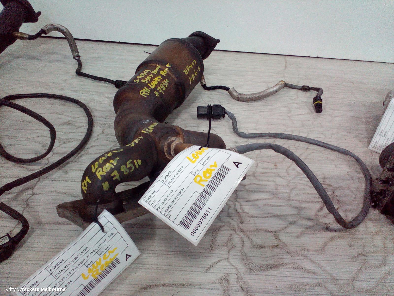 BMW 5 SERIES CATALYTIC CONVERTER, MANIFOLD-CAT TYPE, 2.5/3.0, N52N, PETROL, LH SIDE, E60, 06/2007 - 04/2010