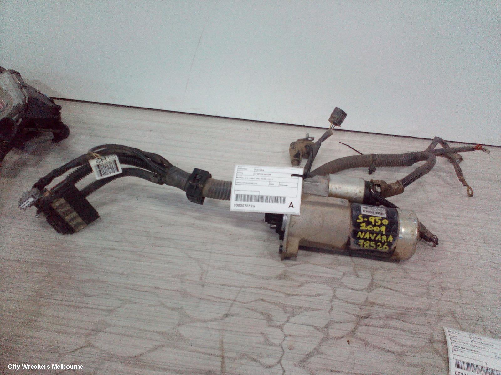 NISSAN NAVARA STARTER, PETROL, 4.0, VQ40, D40, 09/2005 - 12/2011