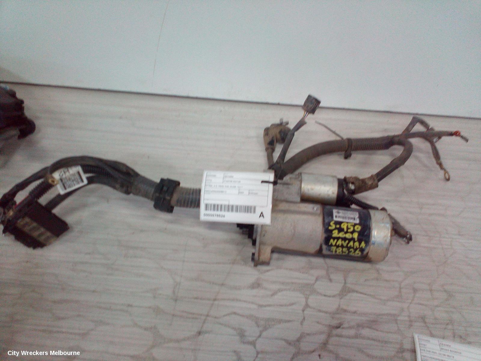 NISSAN NAVARA STARTER, PETROL, 4.0, VQ40, D40, 09/2005 - 12/2011
