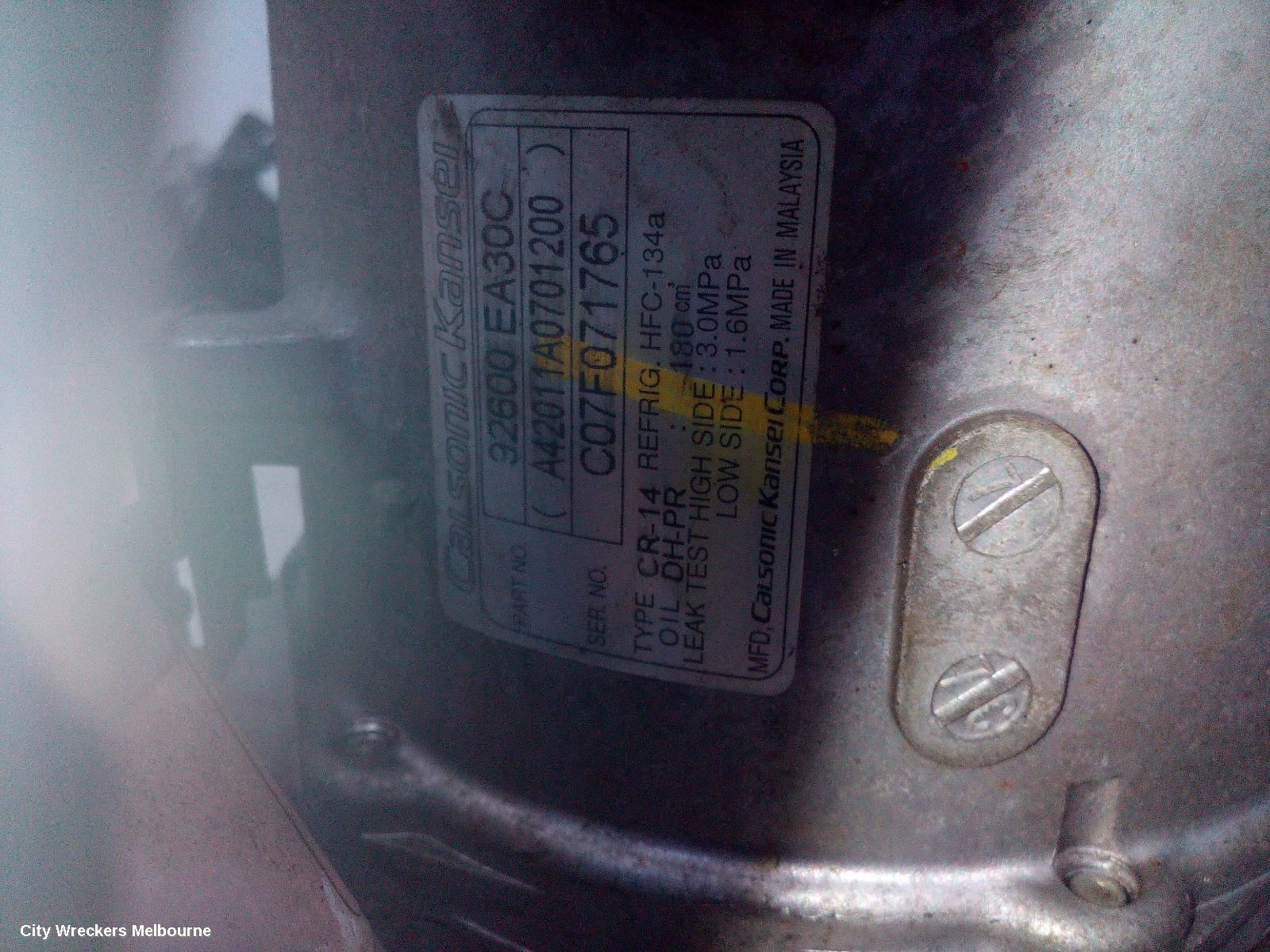 NISSAN NAVARA A/C COMPRESSOR, D40, 4.0, VQ40, PETROL, 09/2005 - 01/2010