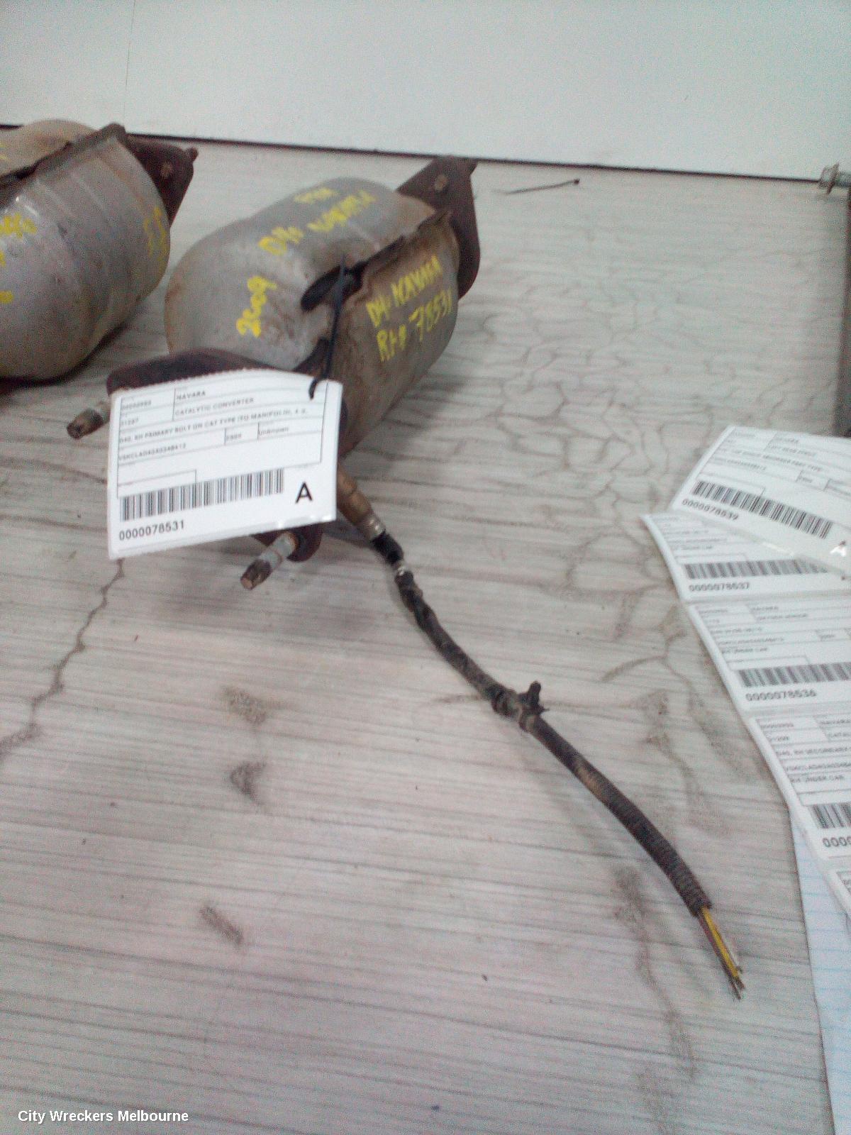 NISSAN NAVARA CATALYTIC CONVERTER, D40, RH PRIMARY BOLT ON CAT TYPE (TO MANIFOLD), 4.0, VQ40, PETROL, 09/2005 - 12/2011