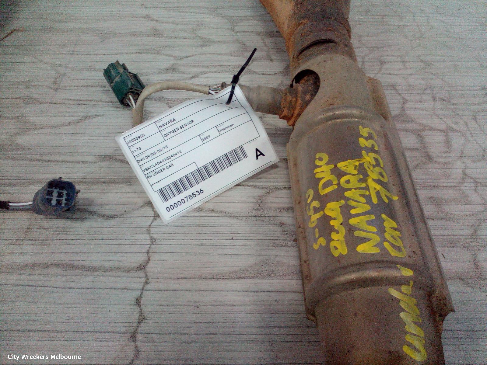 NISSAN NAVARA OXYGEN SENSOR, D40 09/2005 - 08/2015