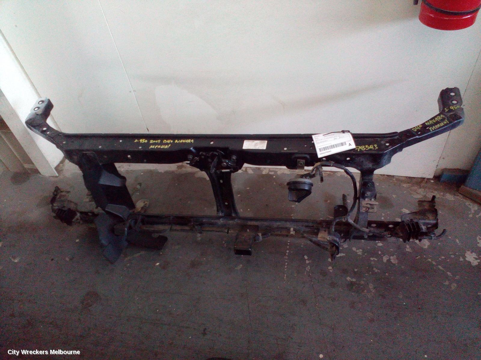 NISSAN NAVARA RADIATOR SUPPORT, D40 (VIN VSK), 4.0, VQ40, PETROL, 09/2005 - 12/2011