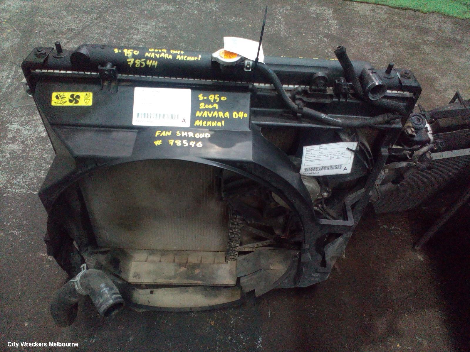 NISSAN NAVARA FAN SHROUD, D40, PETROL, 4.0, VQ40, 09/2005 - 12/2011