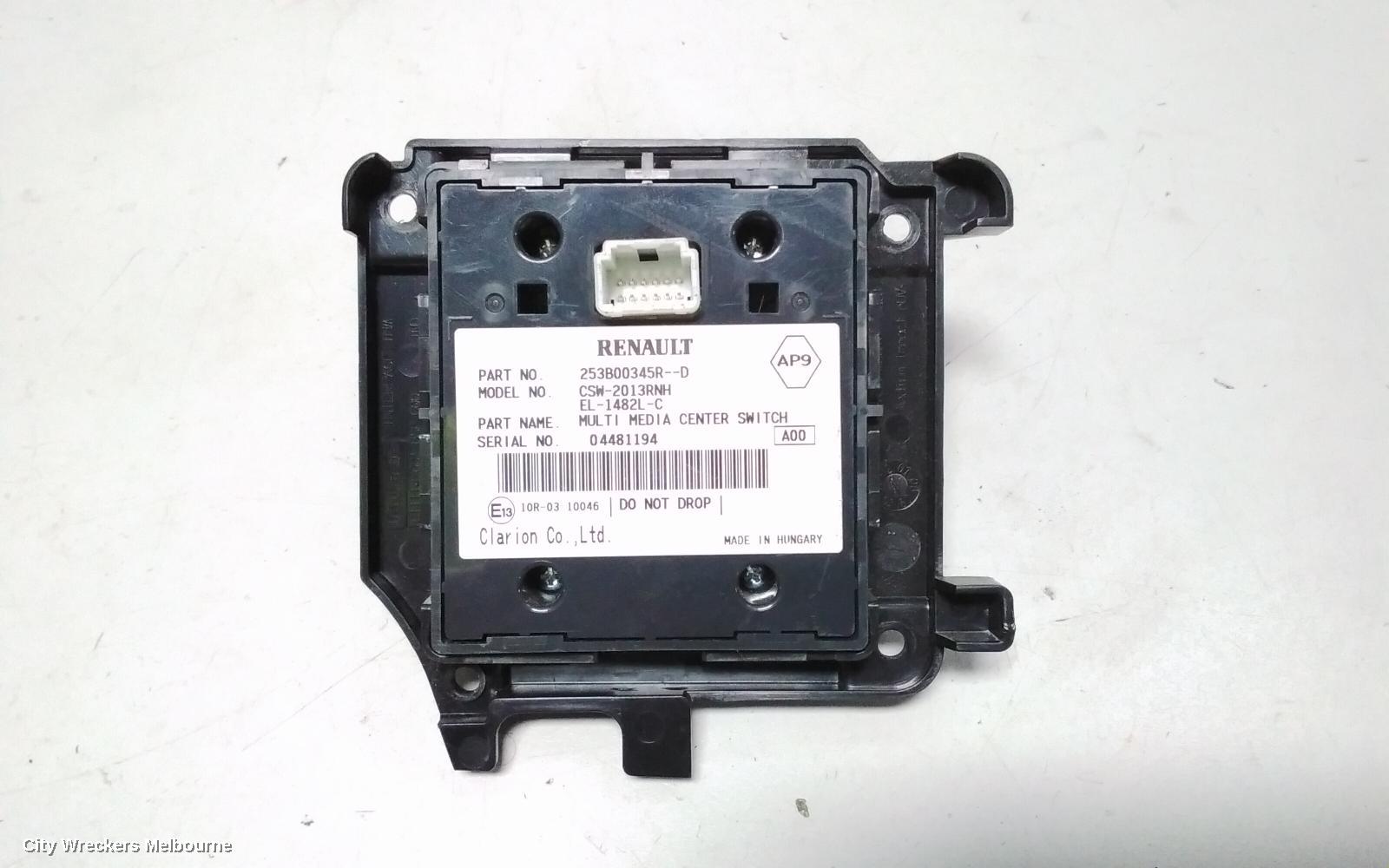 RENAULT MEGANE, X32/X95, 09/2010 - 05/2016, MMI  253B00345R--D: 78554