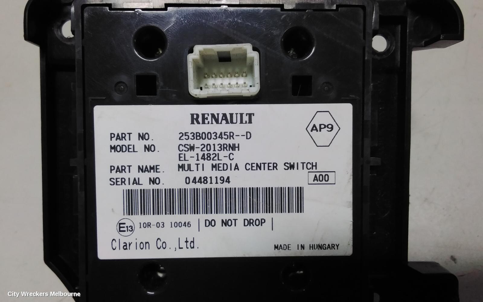 RENAULT MEGANE, X32/X95, 09/2010 - 05/2016, MMI  253B00345R--D: 78554