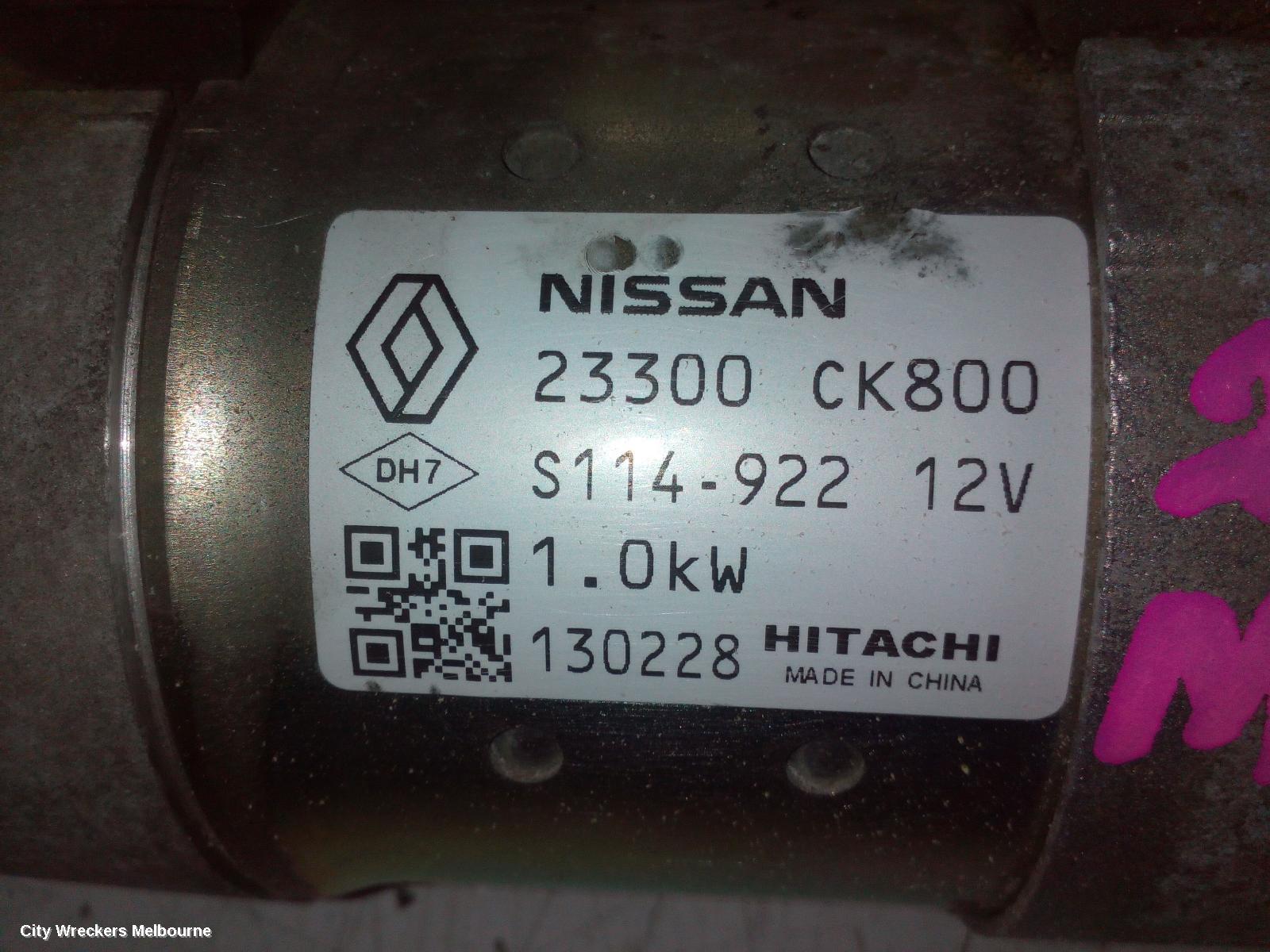 RENAULT MEGANE STARTER, PETROL, 2.0, M4RF/M4RK, HITACHI BRAND, X32/X95, 09/2010 - 05/2016