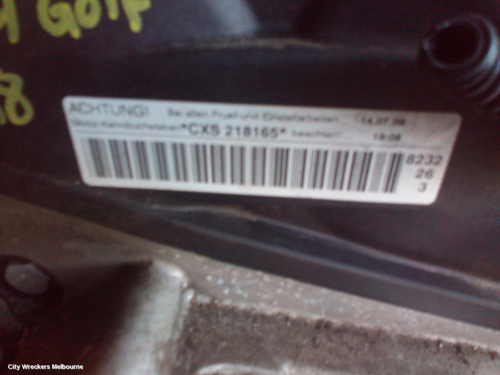 VOLKSWAGEN GOLF TRANS/GEARBOX, MANUAL, PETROL, 1.4, GEN 7, PRL/MYF CODE, 03/2013 - 08/2020