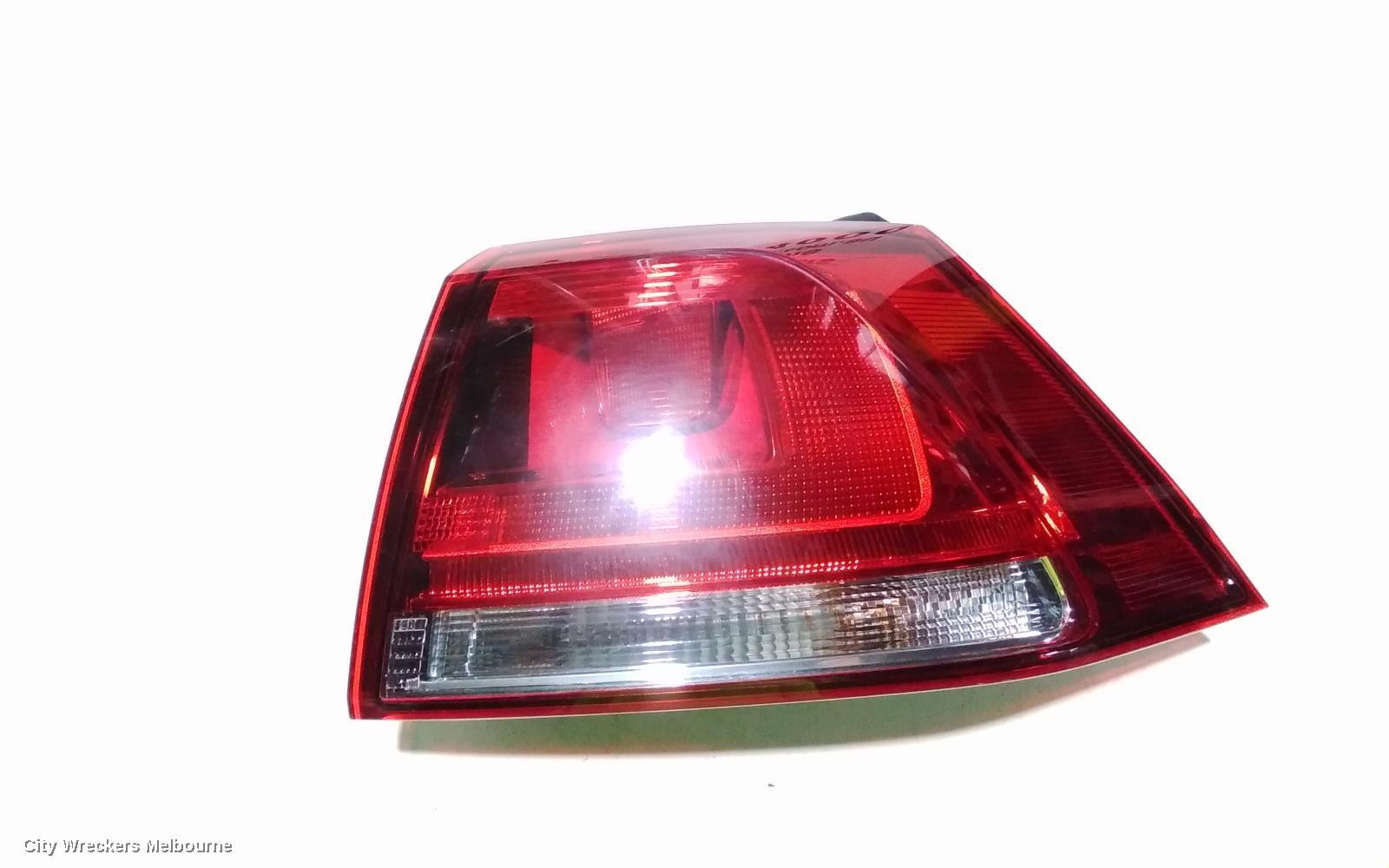 VOLKSWAGEN GOLF RIGHT TAILLIGHT, GEN 7, HATCH, STANDARD, NON LED TYPE, 03/2013 - 03/2017