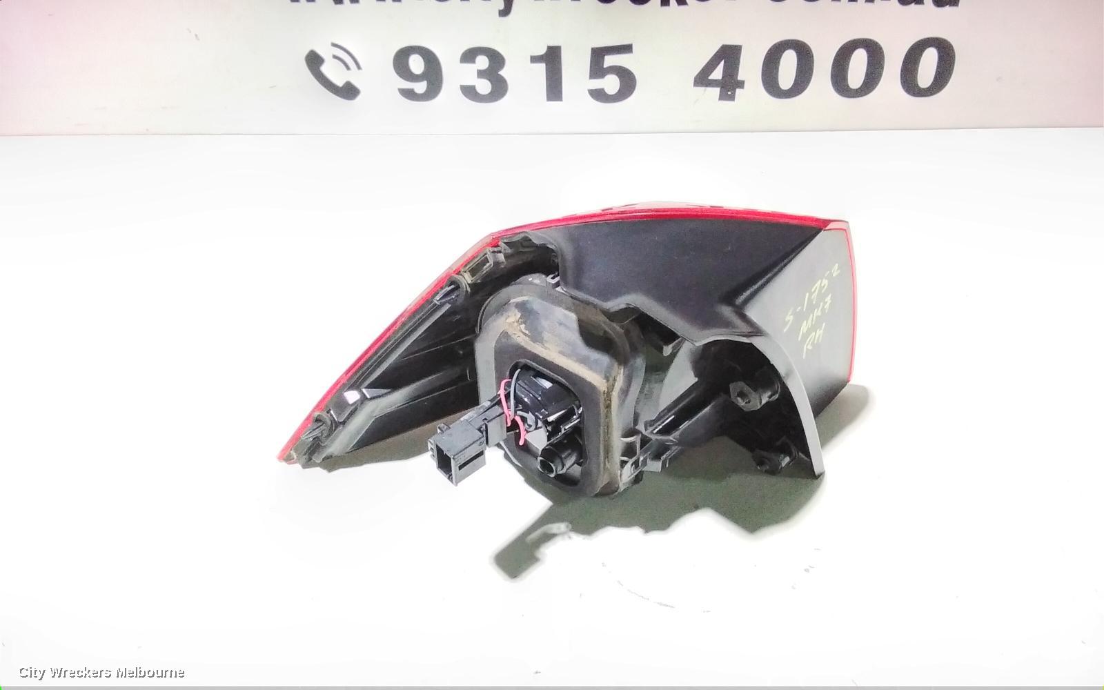 VOLKSWAGEN GOLF RIGHT TAILLIGHT, GEN 7, HATCH, STANDARD, NON LED TYPE, 03/2013 - 03/2017