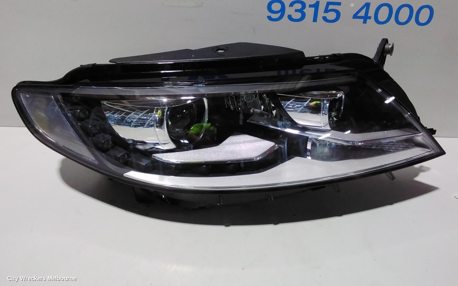 VOLKSWAGEN PASSAT RIGHT HEADLAMP, 3CC, SEDAN, XENON TYPE. 03/2012 - 12/2016