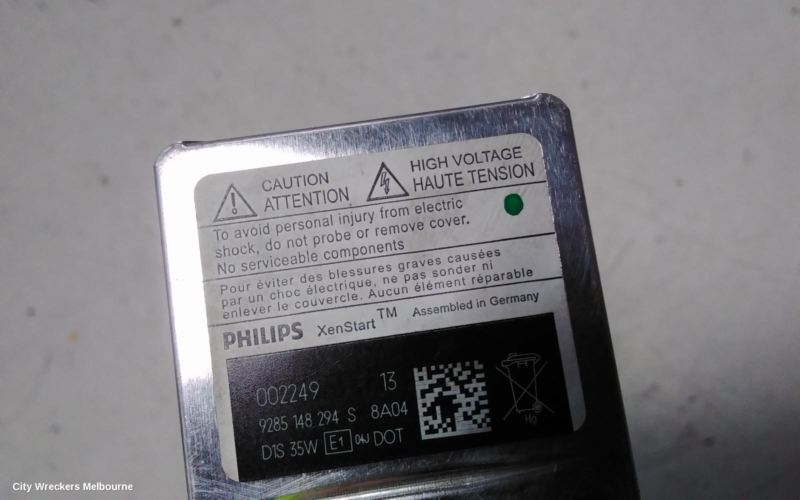 PEUGEOT 508 LEFT HEADLAMP, W2, XENON TYPE, 07/2011 - 03/2015