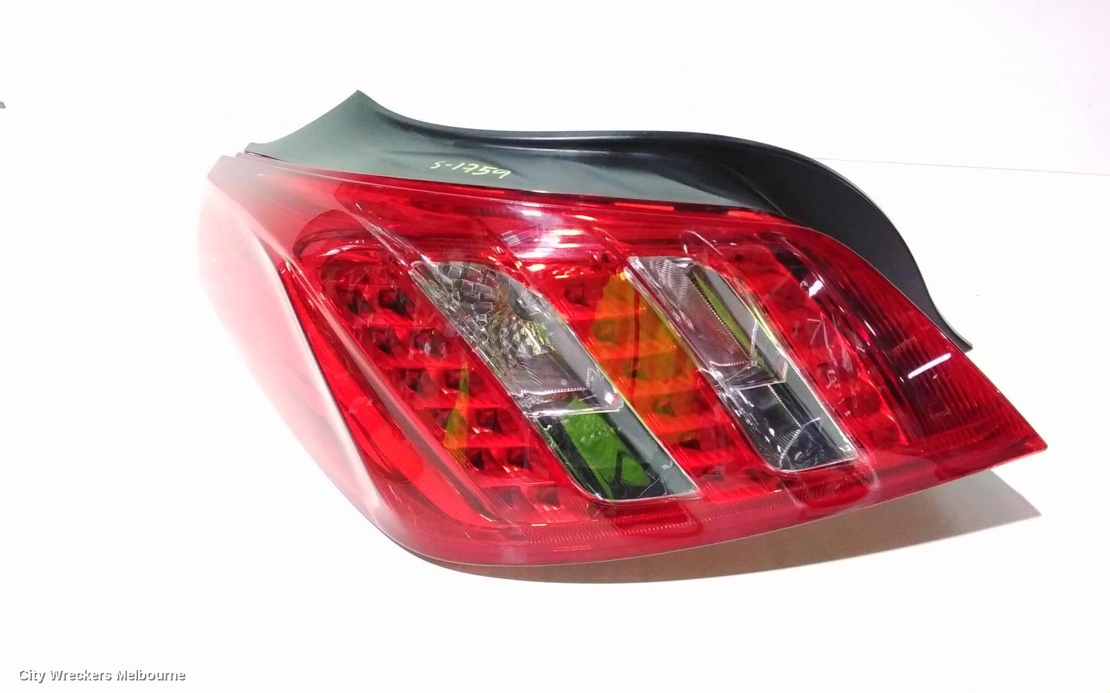 PEUGEOT 508 LEFT TAILLIGHT, SEDAN, 07/2011 - 12/2017