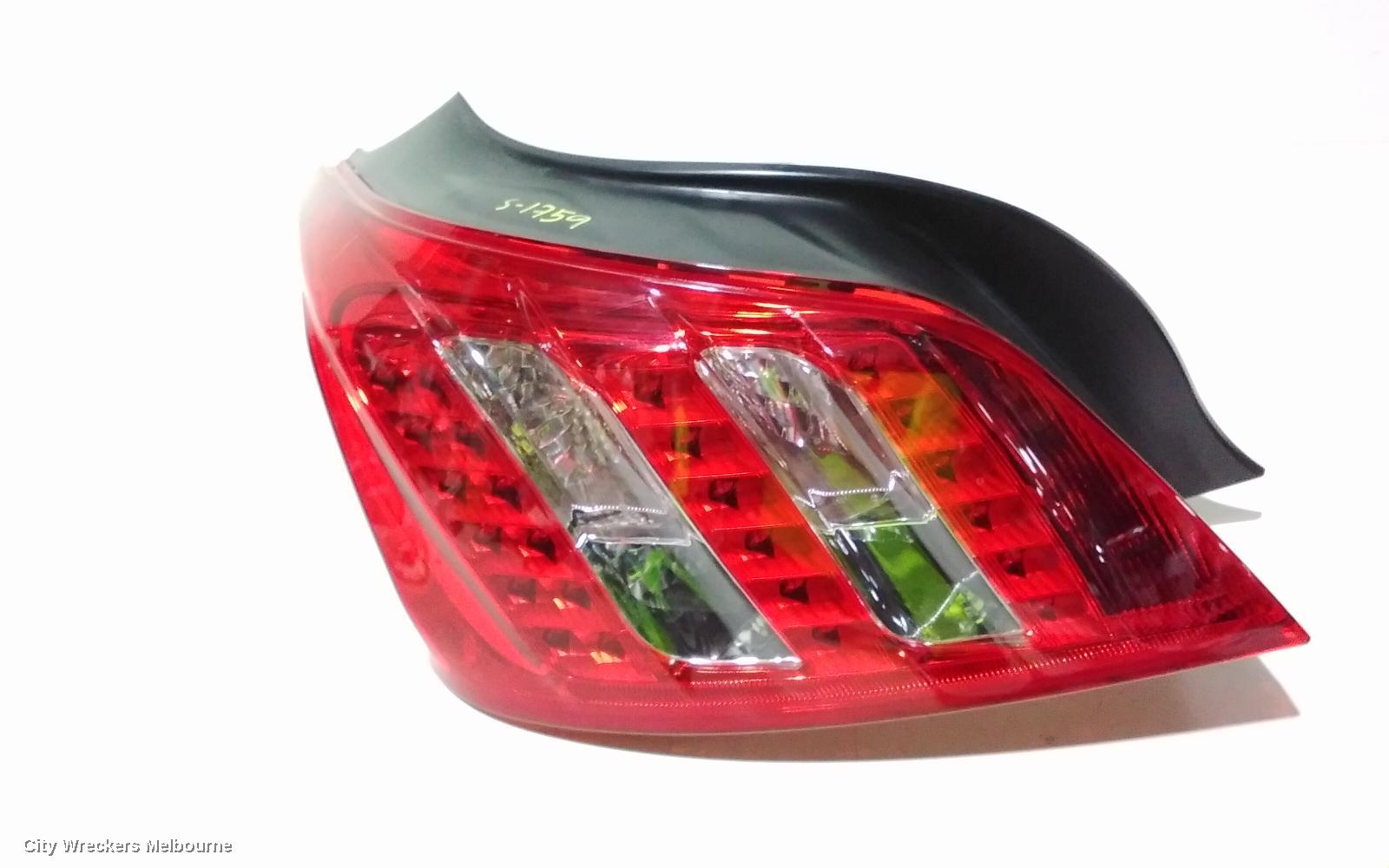 PEUGEOT 508 LEFT TAILLIGHT, SEDAN, 07/2011 - 12/2017