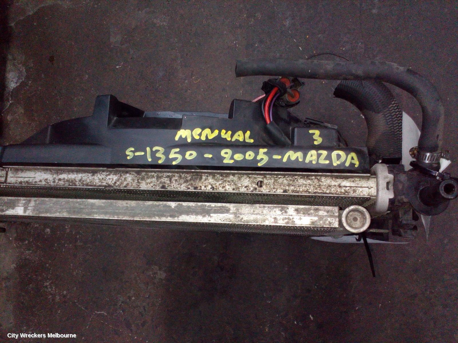 MAZDA 3 RADIATOR, MANUAL, PETROL, BK, 10/2003 - 04/2009