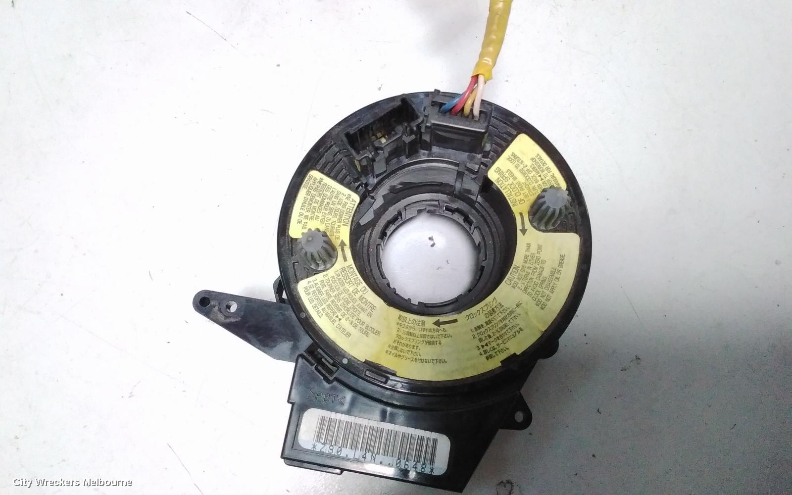 MAZDA 3 AIRBAG MODULE/SENSOR, CLOCKSPRING, TWO PLUG AIRBAG TYPE, BK, 10/2003 - 04/2009