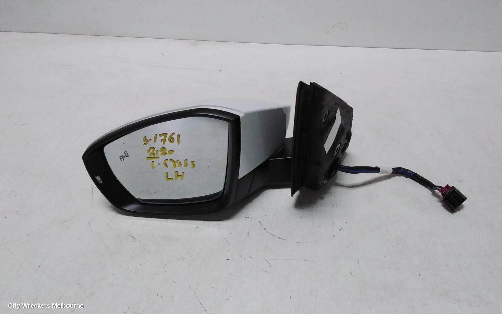 VOLKSWAGEN T-CROSS LEFT DOOR MIRROR, C1, POWER FOLD TYPE, 01/2020 ONWARDS