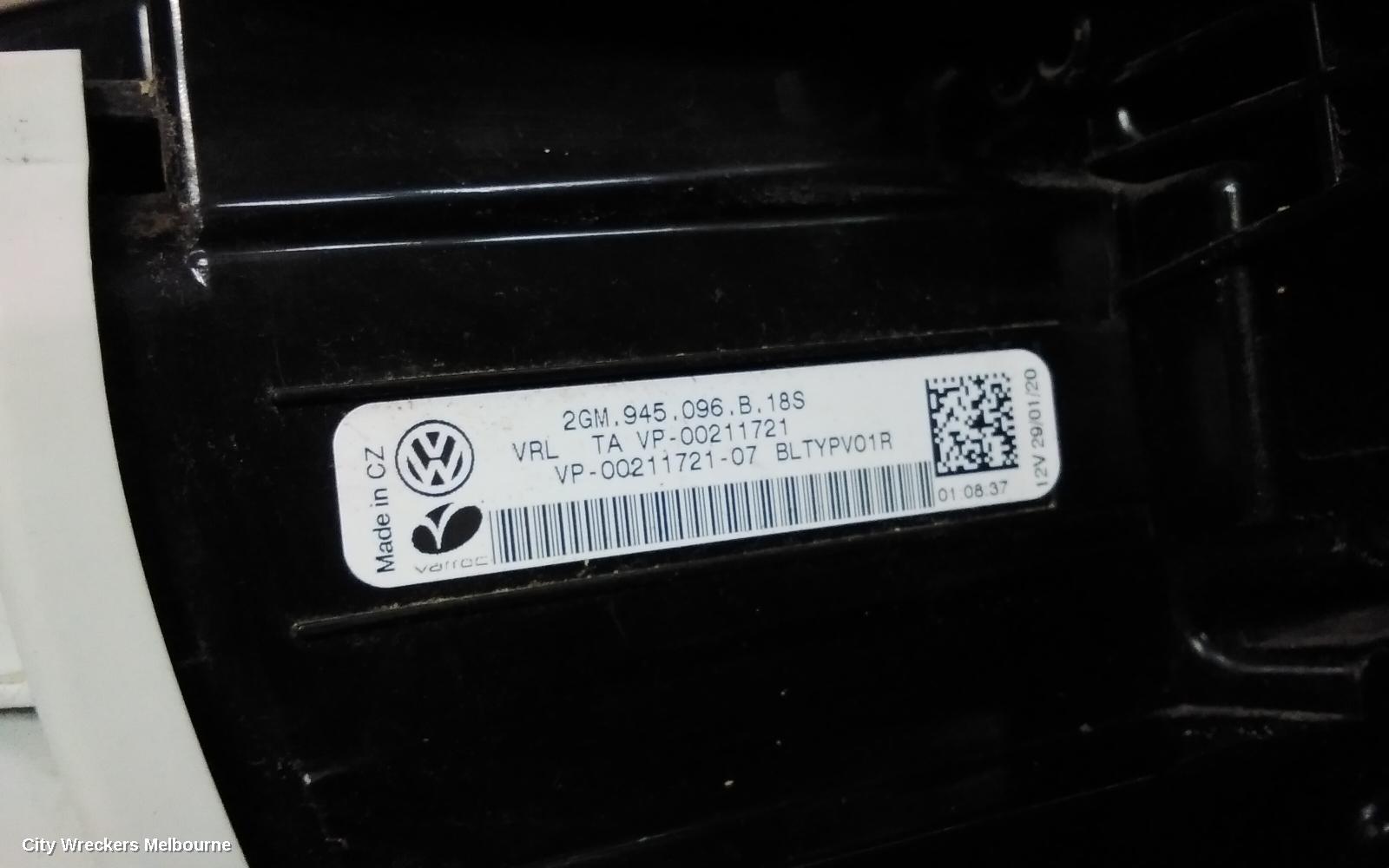 VOLKSWAGEN T-CROSS RIGHT TAILLIGHT, C1, LED TYPE, 01/2020 ONWARDS