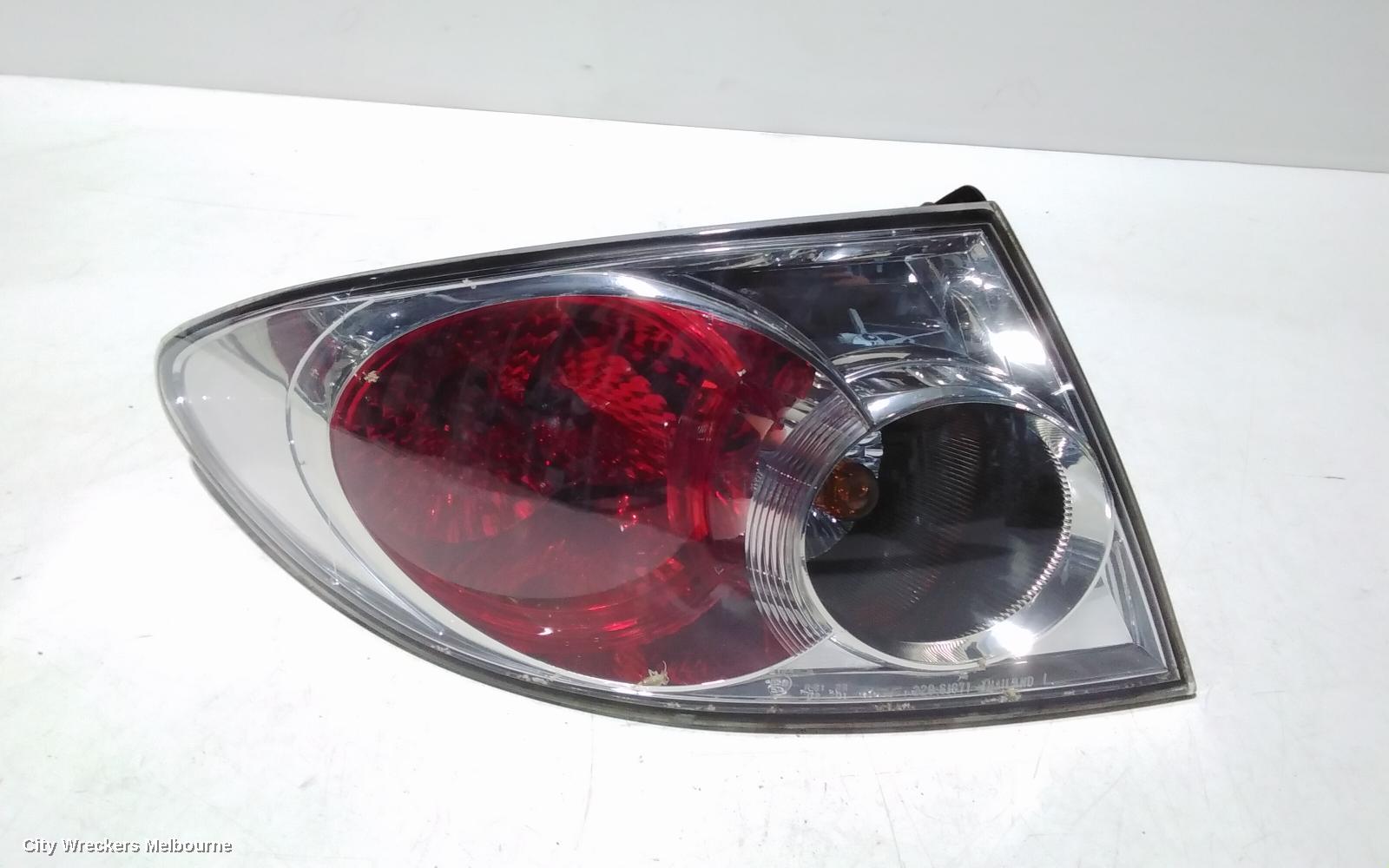 MAZDA 6 LEFT TAILLIGHT, GG/GY, SEDAN/HATCH, LENS# 220-61971, 09/2002 - 08/2005