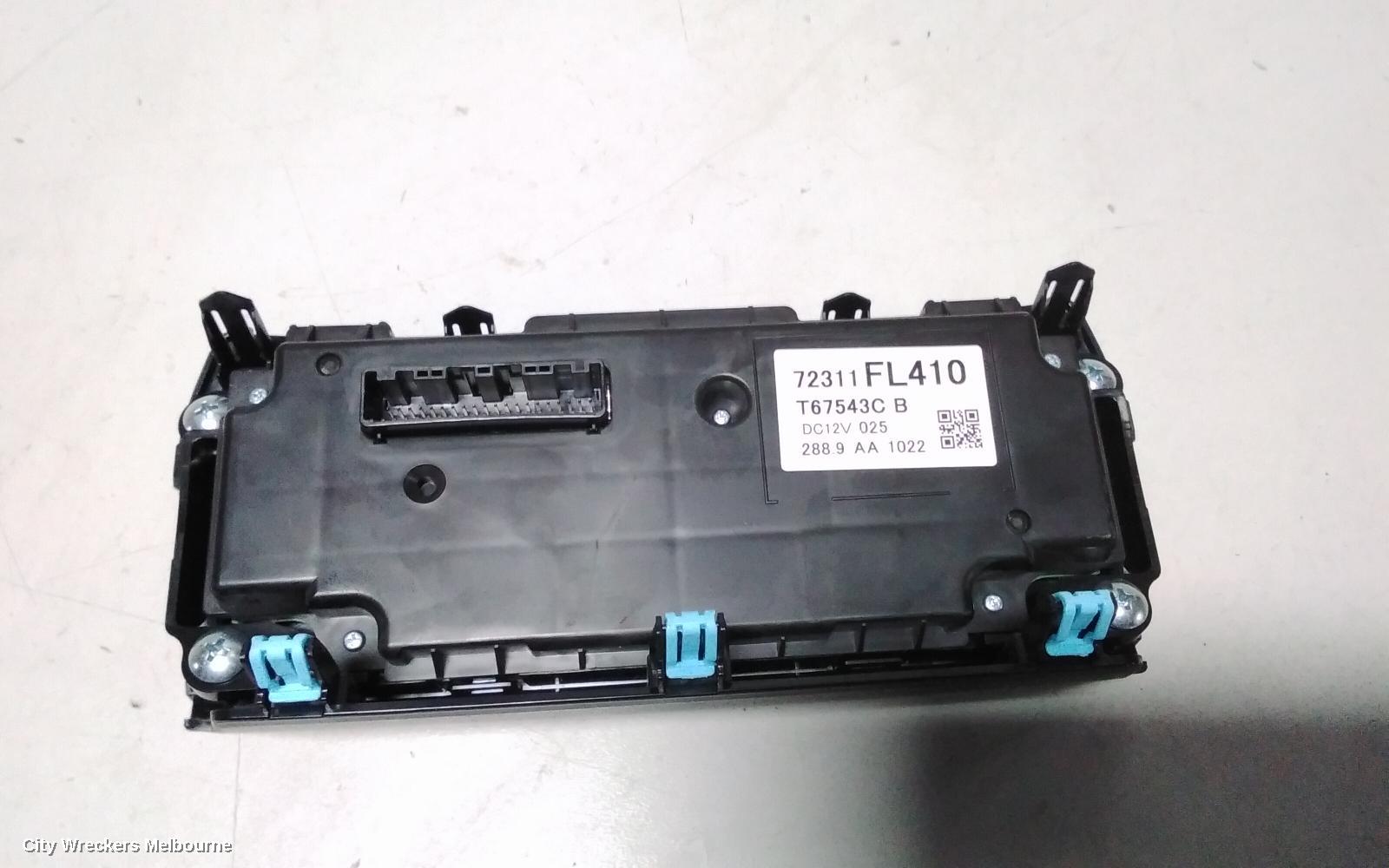 SUBARU XV HEATER/AC CONTROLS, G5X, DUAL ZONE CLIMATE CONTROL TYPE, 03/2017 - 06/2023
