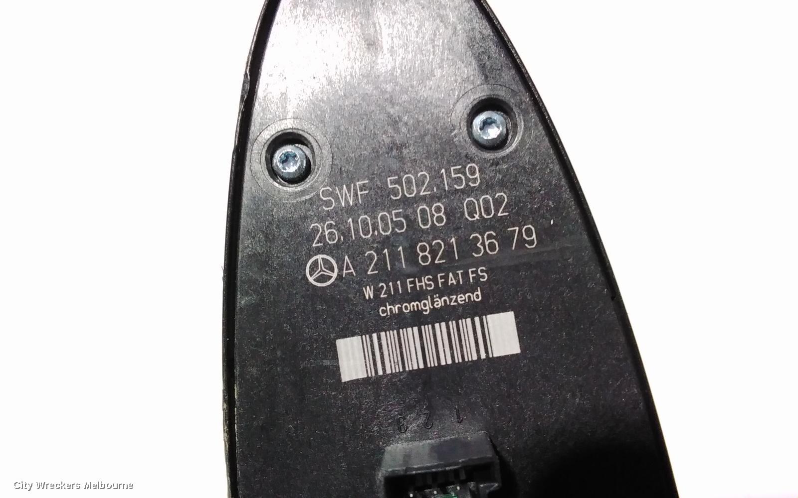 MERCEDES E CLASS PWR DR WIND SWITCH, RH FRONT (MASTER SWITCH), W211/S211, 08/2002 - 12/2009