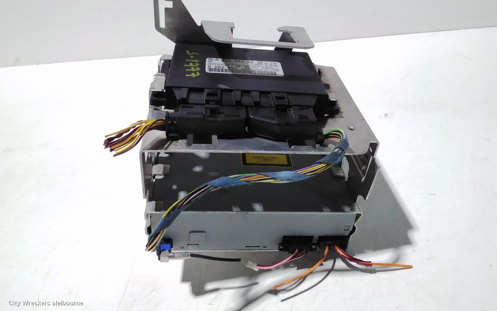 MERCEDES E CLASS RADIO/CD/DVD/SAT/TV, NAVIGATION DVD DRIVE UNIT, W211/S211, 08/2002 - 12/2009
