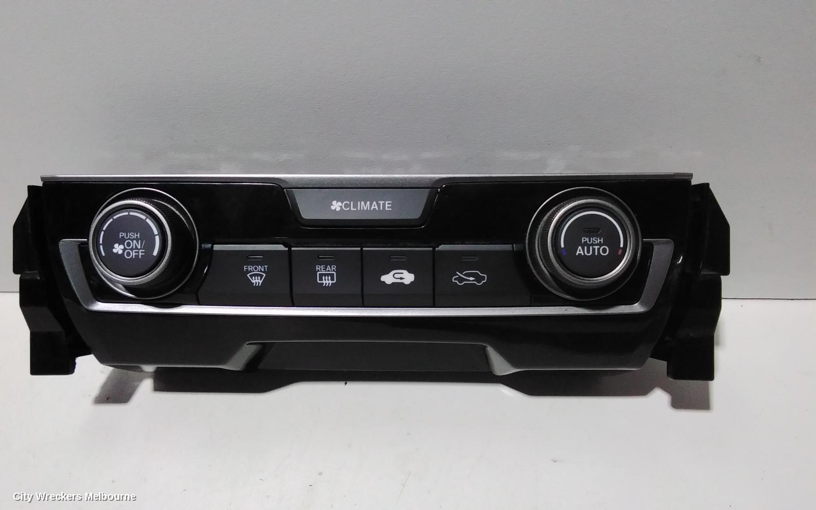 HONDA CIVIC HEATER/AC CONTROLS, 10TH GEN, DUAL ZONE CLIMATE CONTROL TYPE, 05/2016 - 08/2021