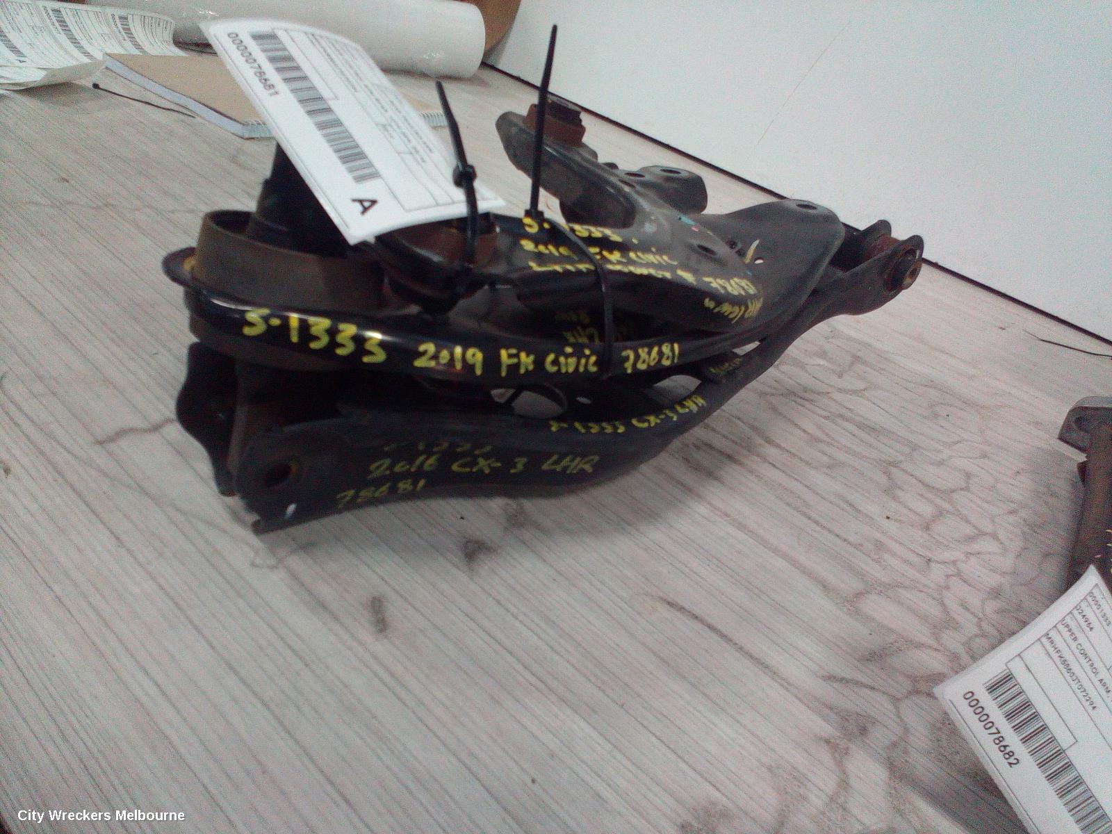 HONDA CIVIC LEFT REAR TRAILING ARM, LOWER CONTROL ARM-REAR, 10TH GEN, 05/2016 ONWARDS