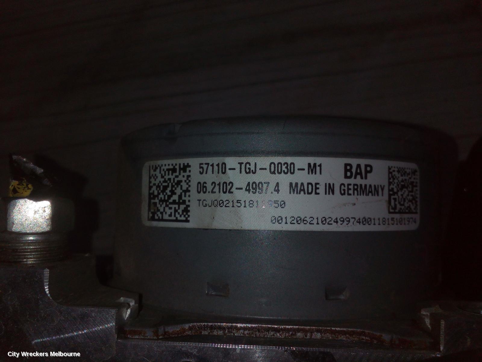 HONDA CIVIC ABS PUMP/MODULATOR, 10TH GEN, 05/2016 - 08/2021