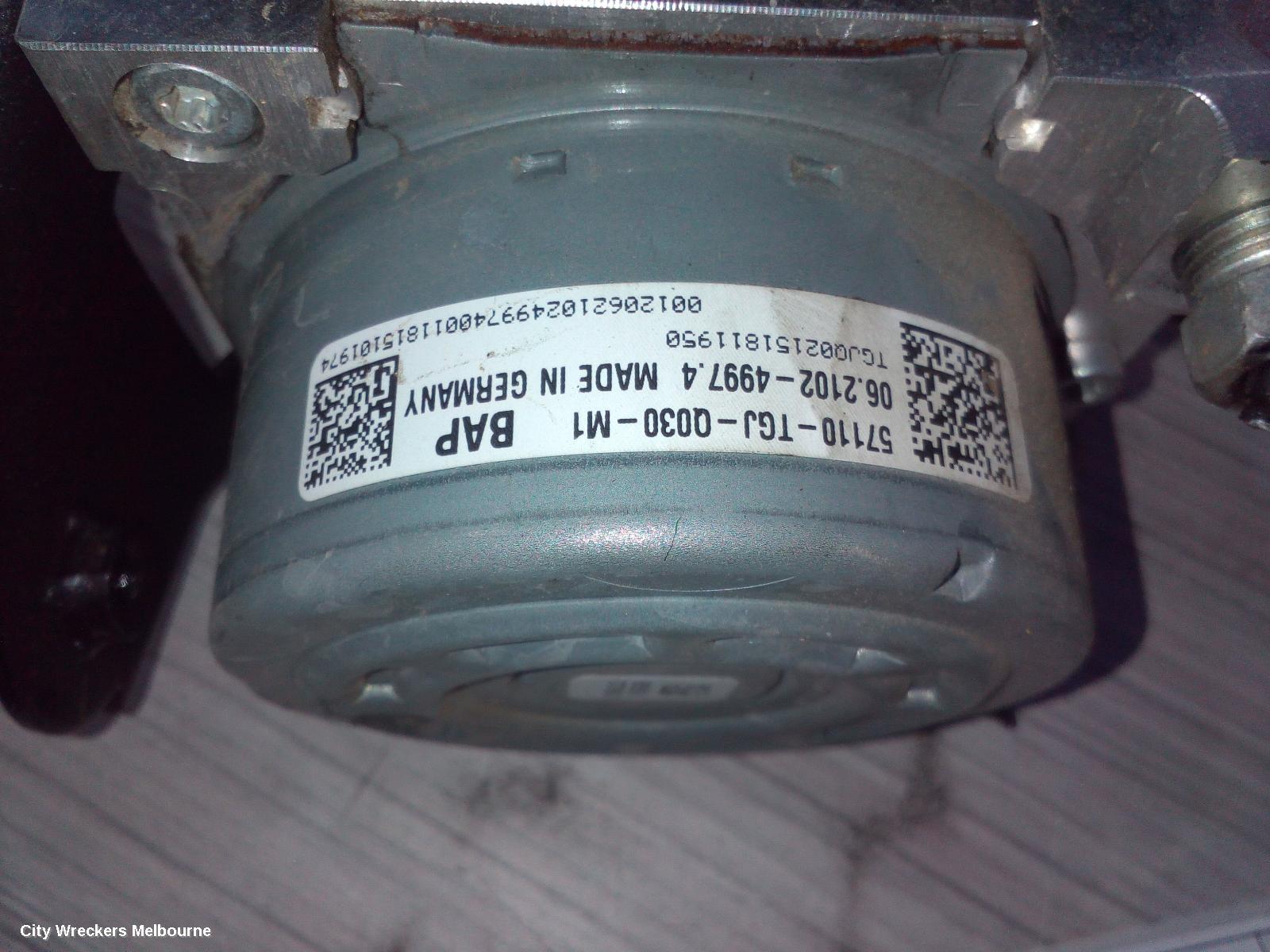 HONDA CIVIC ABS PUMP/MODULATOR, 10TH GEN, 05/2016 - 08/2021