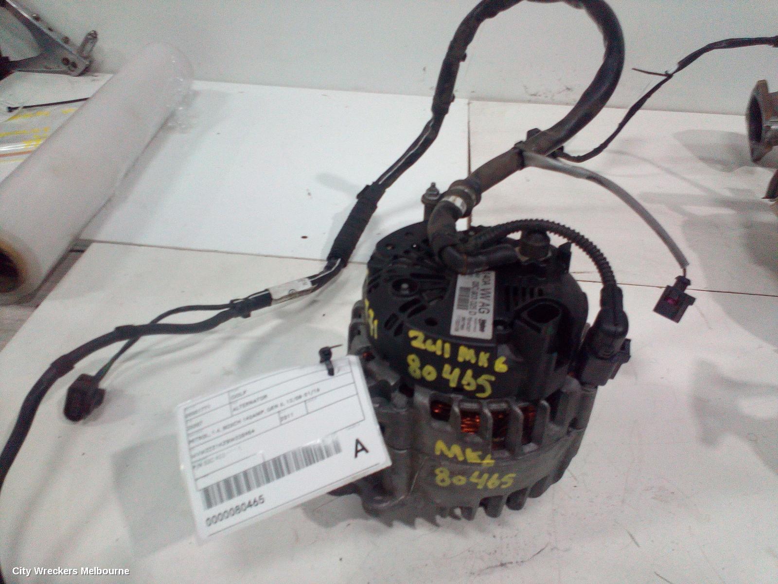 VOLKSWAGEN GOLF ALTERNATOR, PETROL, 1.4, BOSCH 140AMP, GEN 6, 12/2008 - 01/2016