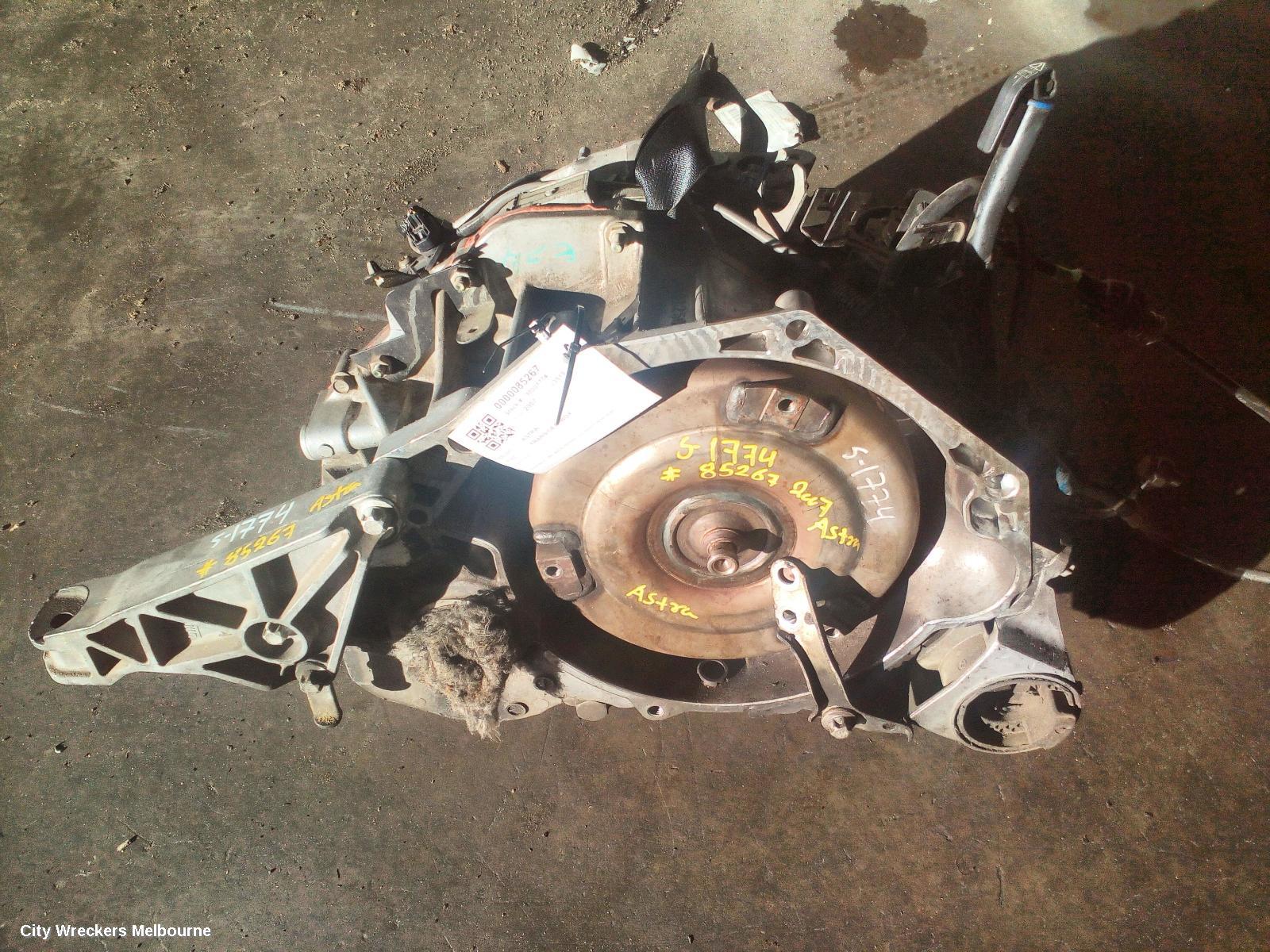 HOLDEN ASTRA TRANS/GEARBOX, AH, AUTO, PETROL, 2.2, Z22YH, 09/2006 - 08/2009