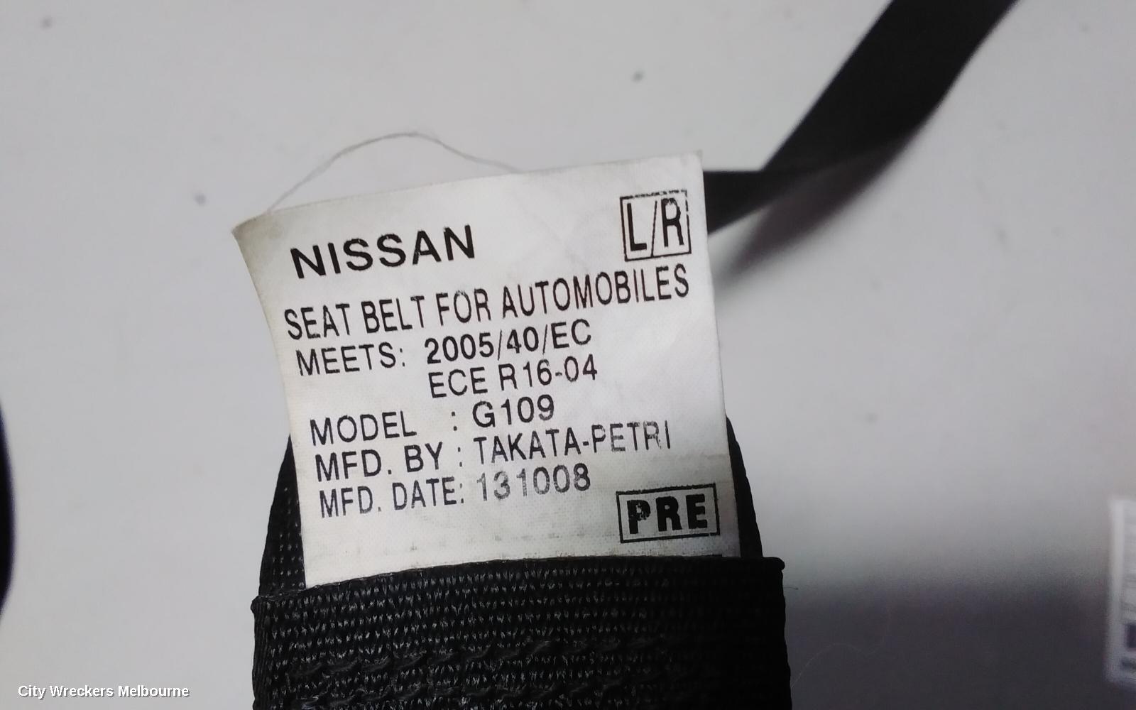 NISSAN NAVARA SEATBELT/STALK, D22, RH FRONT, SEAT BELT ONLY, NON AIRBAG TYPE, 04/1997 - 08/2015