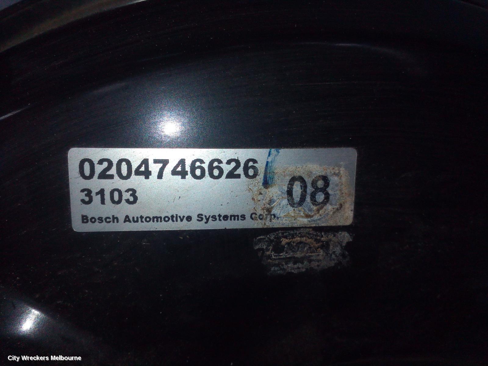 HOLDEN COLORADO BRAKE BOOSTER, RG/RG 7, AUTO T/M, 01/2012 - 12/2020