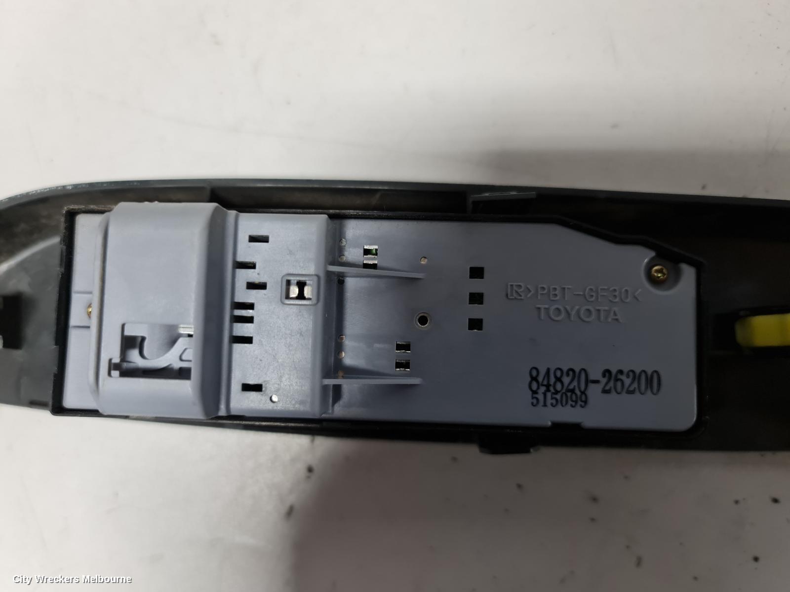 TOYOTA HIACE PWR DR WIND SWITCH, RH FRONT (MASTER SWITCH), TRH/KDH, 03/2014 - 04/2019