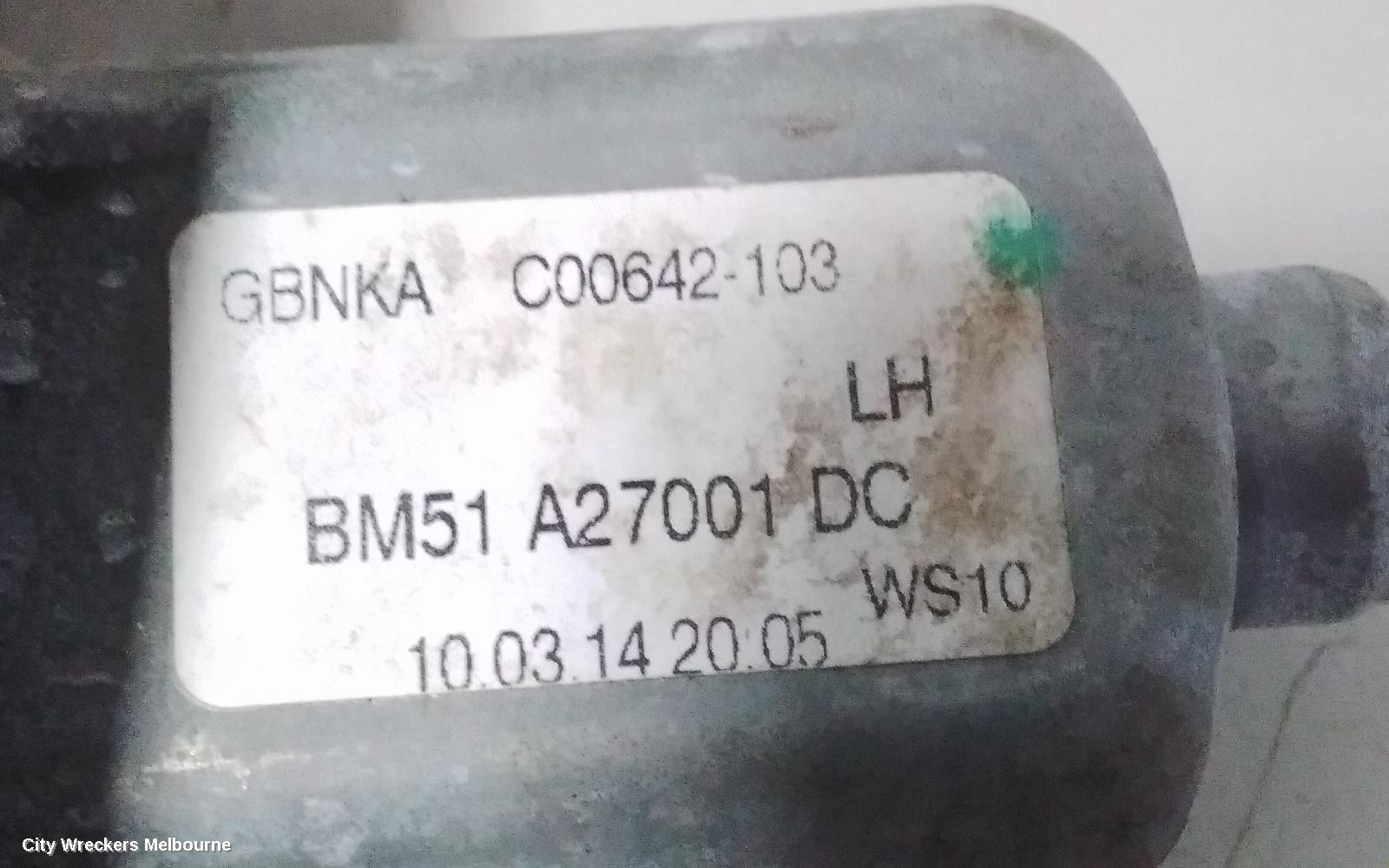 FORD FOCUS LEFT REAR WND REG/MOTOR, LW, VIN MPB, 06/2012 - 08/2015