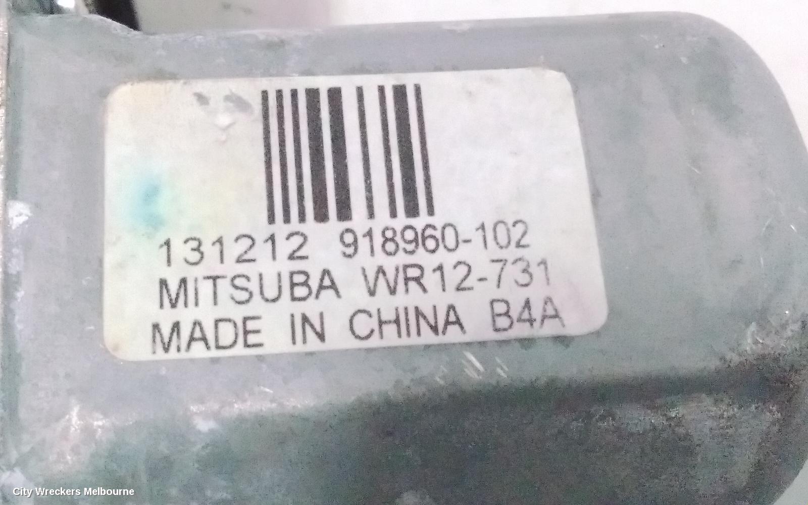 FORD FOCUS LEFT REAR WND REG/MOTOR, LW, VIN MPB, 06/2012 - 08/2015